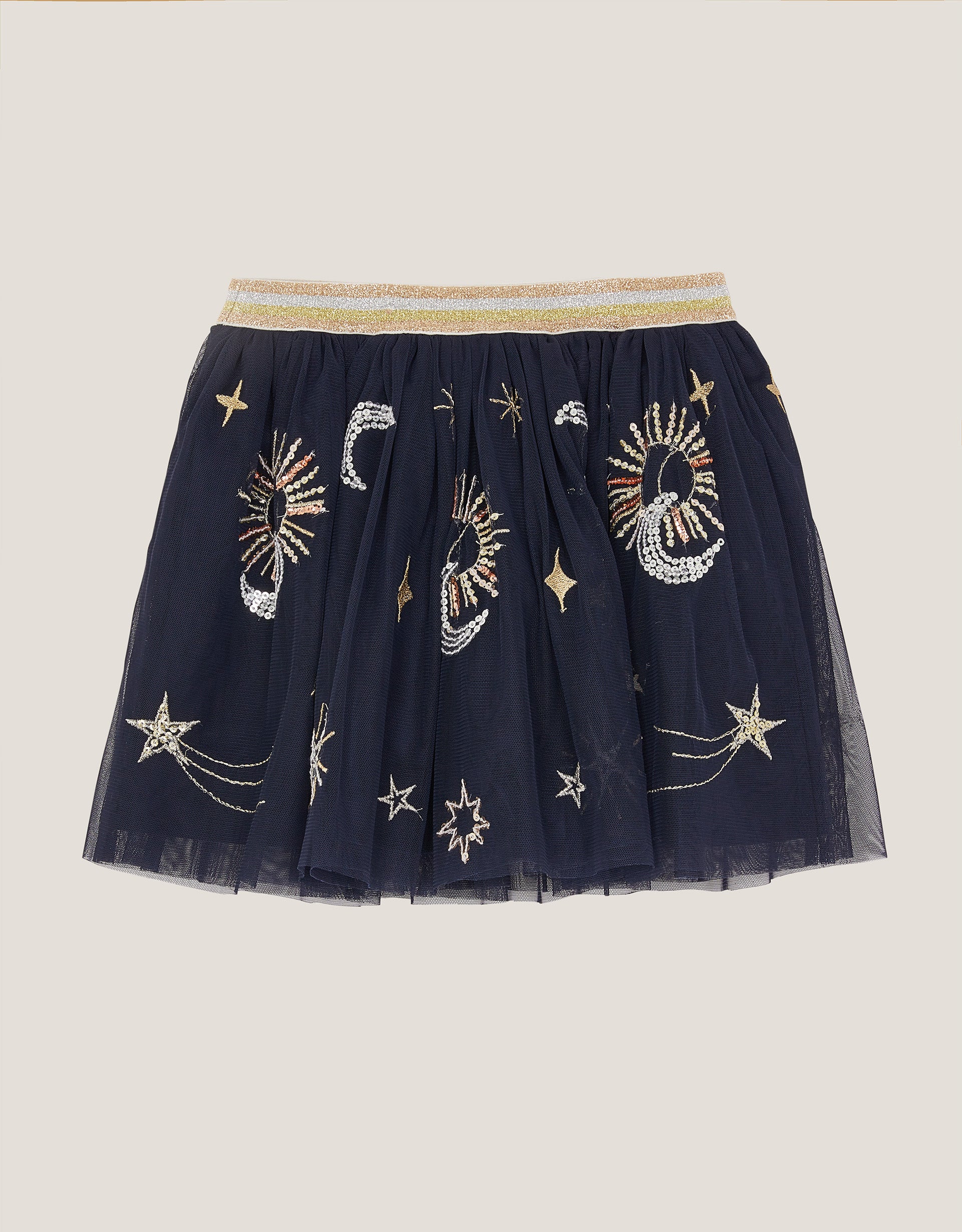 SUKNJA - COSMIC EMB MESH SKIRT