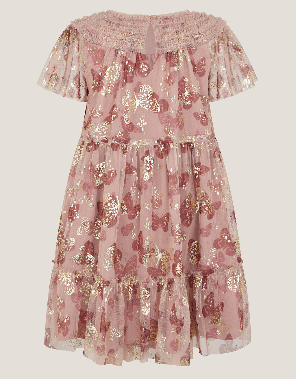 HALJINA - BUTTERFLY FOIL PRINT DRES