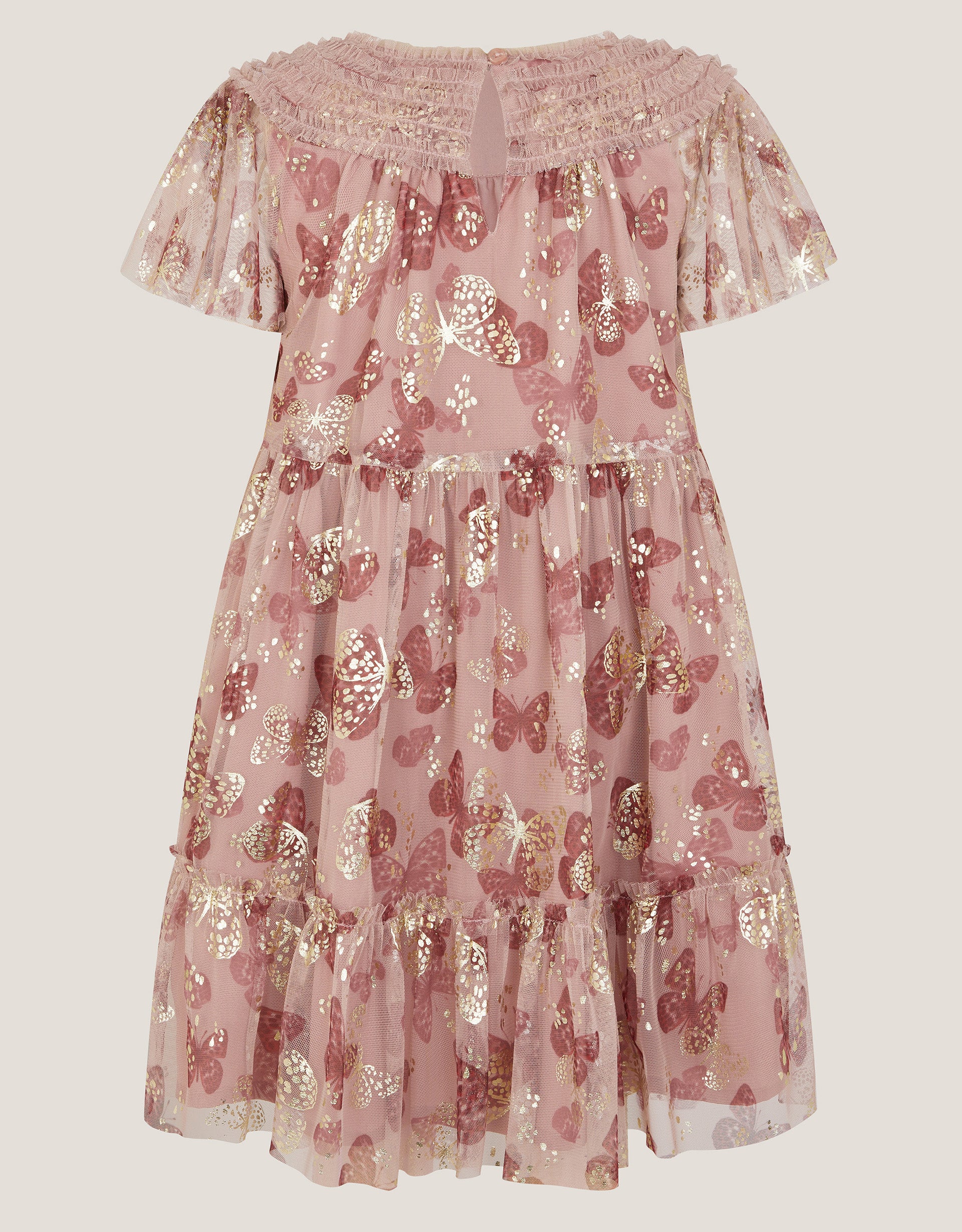 HALJINA - BUTTERFLY FOIL PRINT DRES