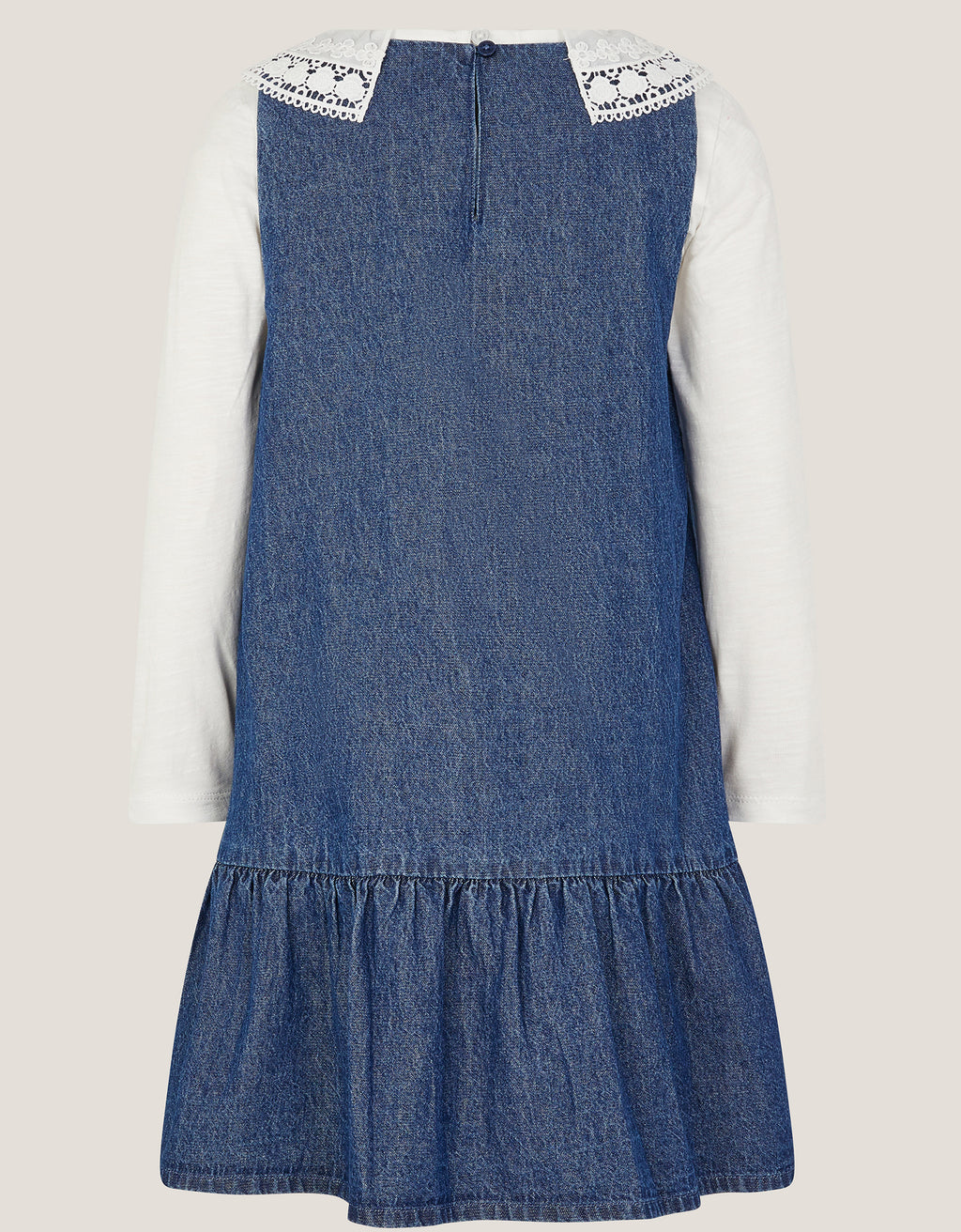 SET - CHAMBRAY BOW DRESS & TEE