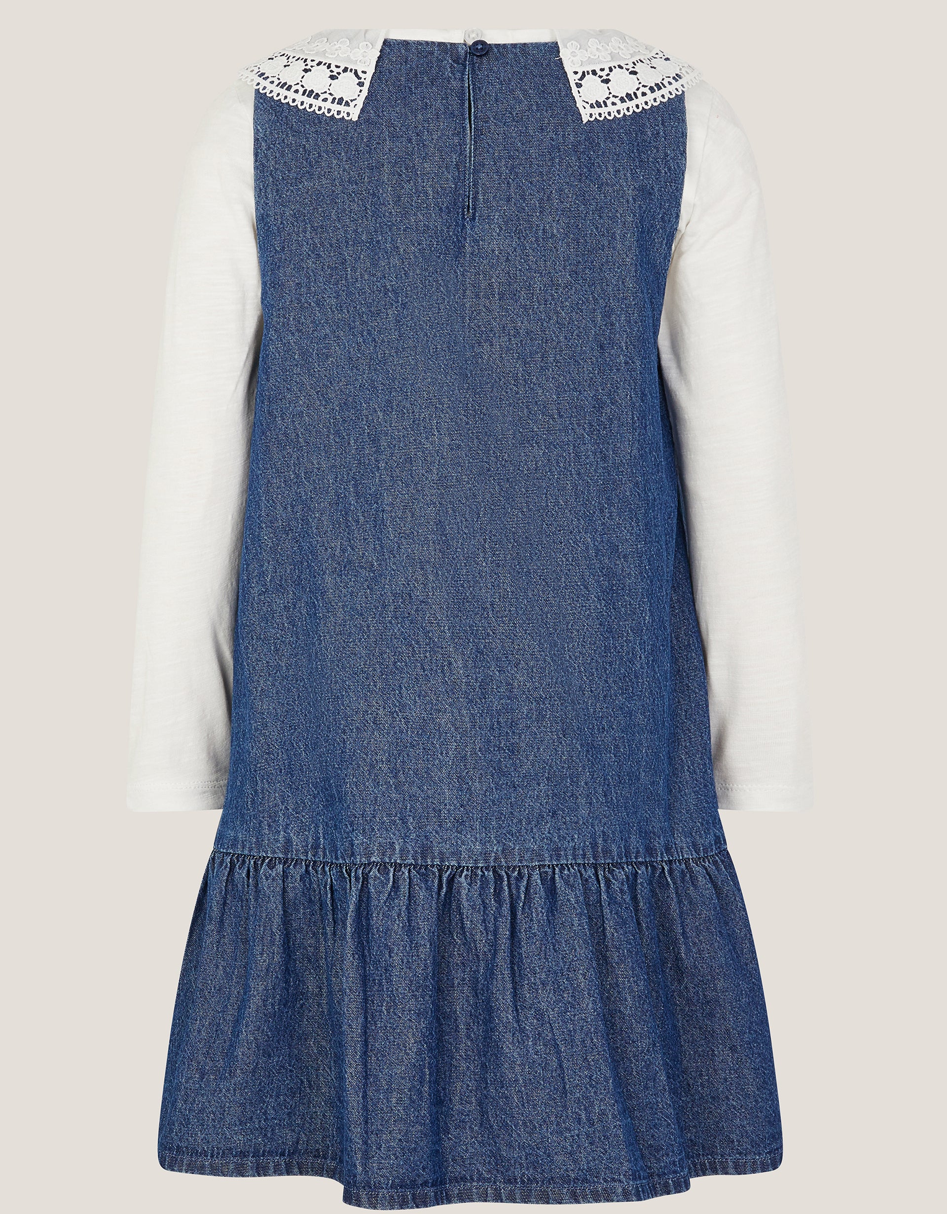 SET - CHAMBRAY BOW DRESS & TEE
