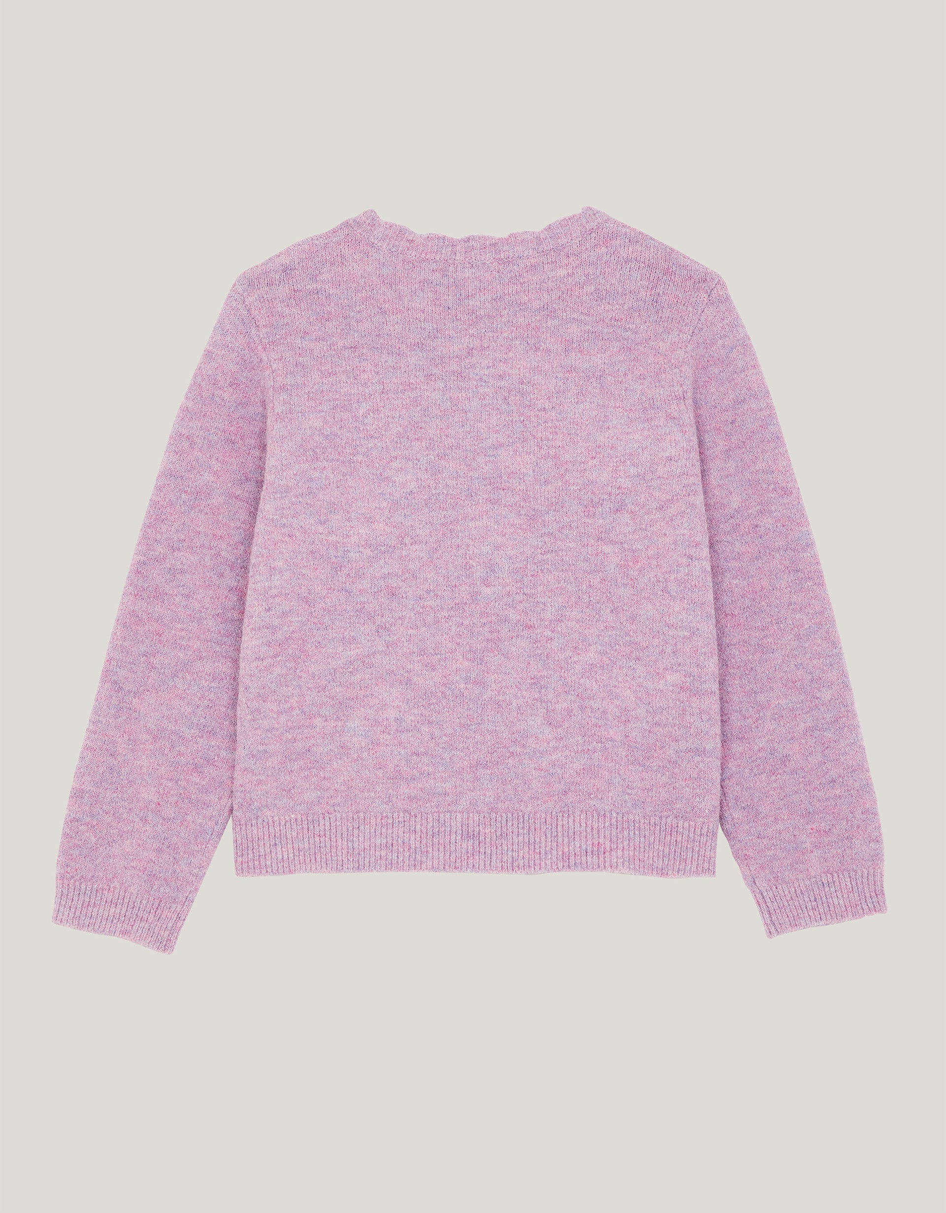KARDIGAN - HOTFIX BOW KNIT CARDI PUR
