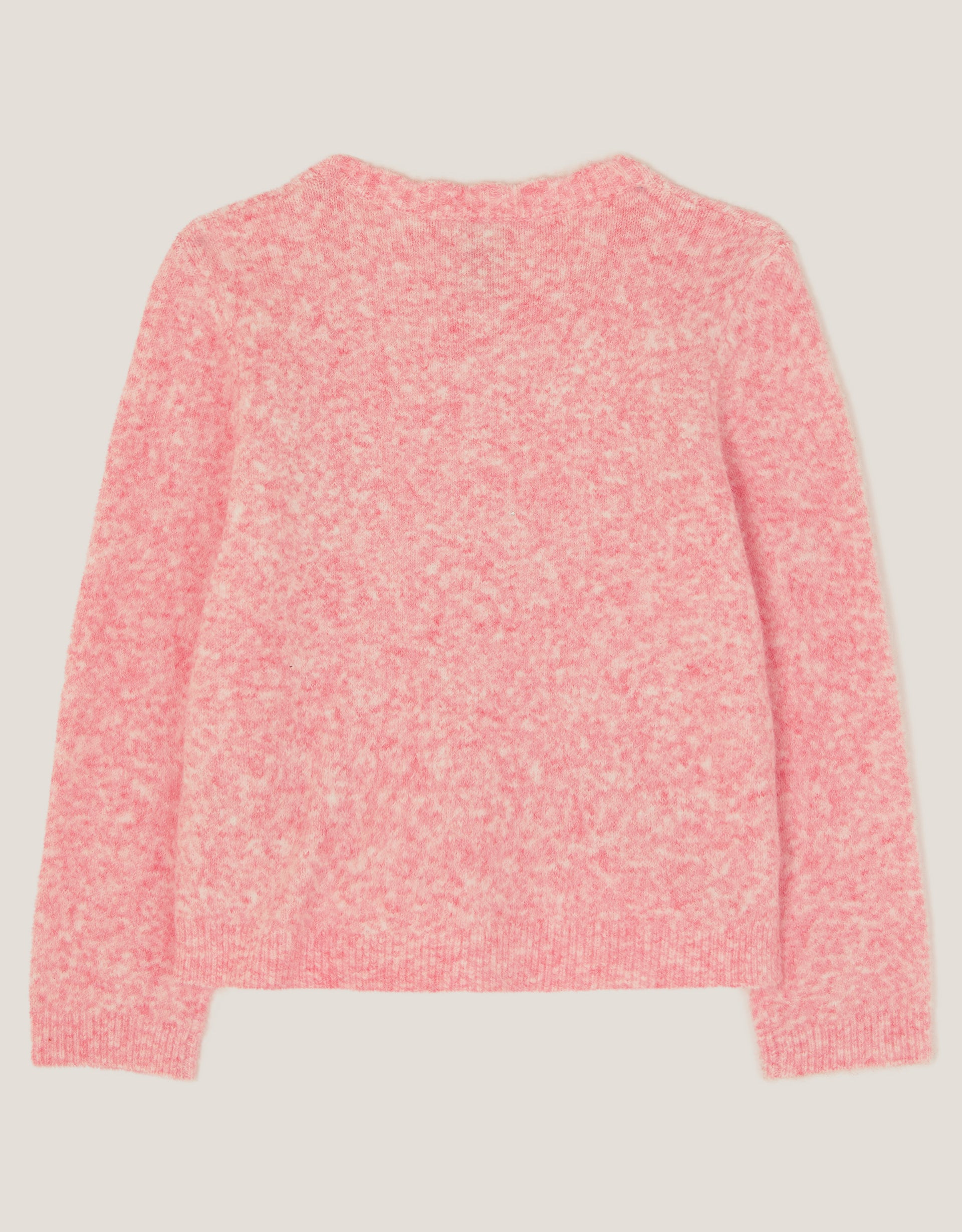 KARDIGAN - PINK HOTFIX BOW KNT CARDI