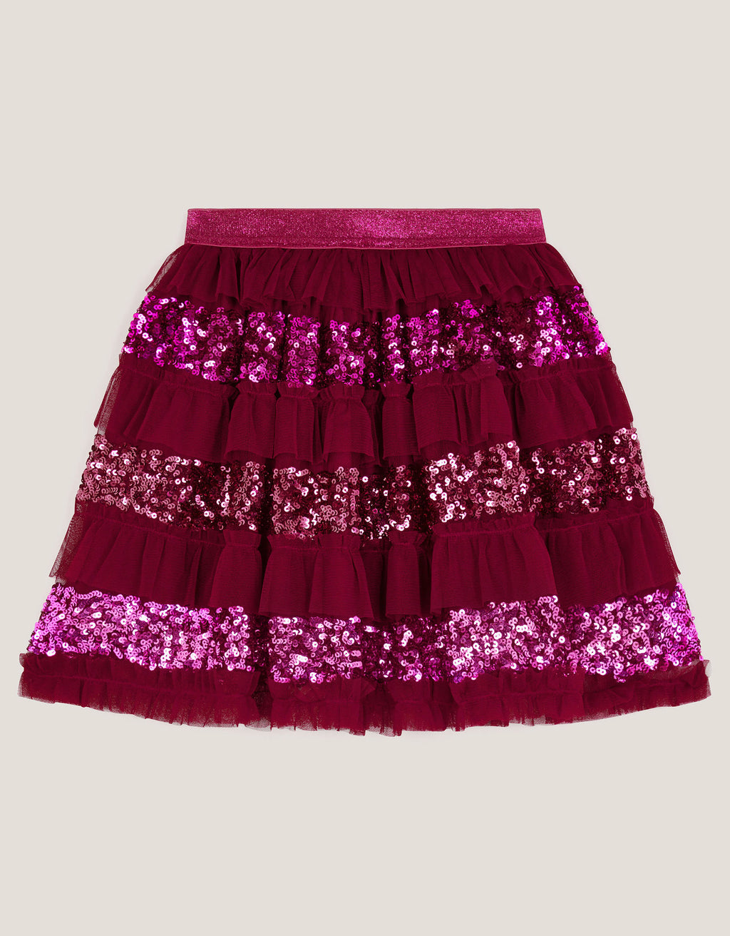 SUKNJA - SEQUIN RUFFLE DISCO SKIRT