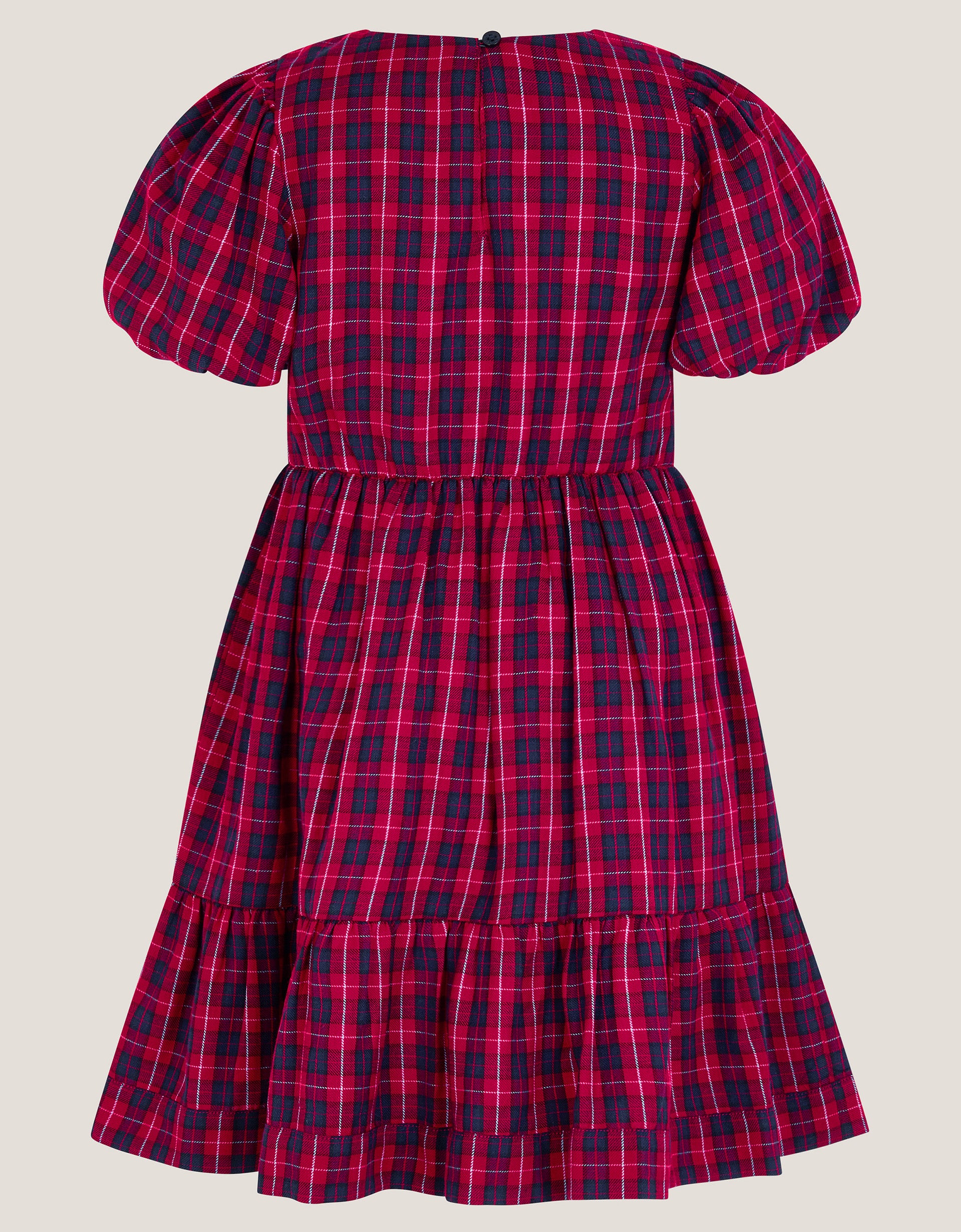 HALJINA - SEQUIN EMB TARTAN DRESS