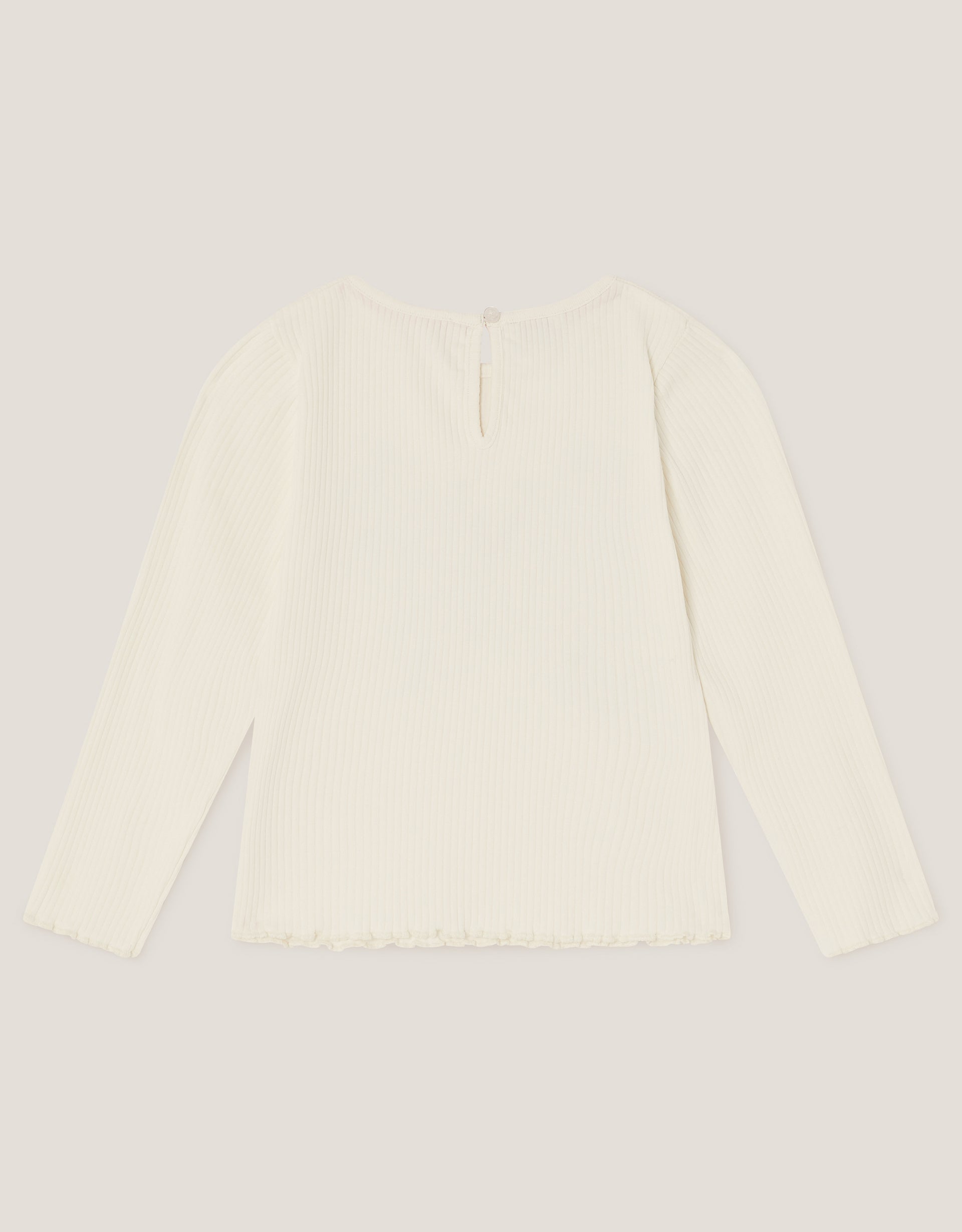 MAJICA - BUTTERFLY EMB RIBBED TOP