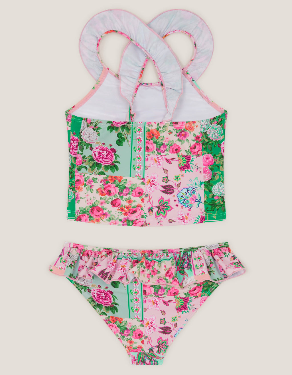 KUPACI KOSTIM - PATCHWORK FRILL TANKINI