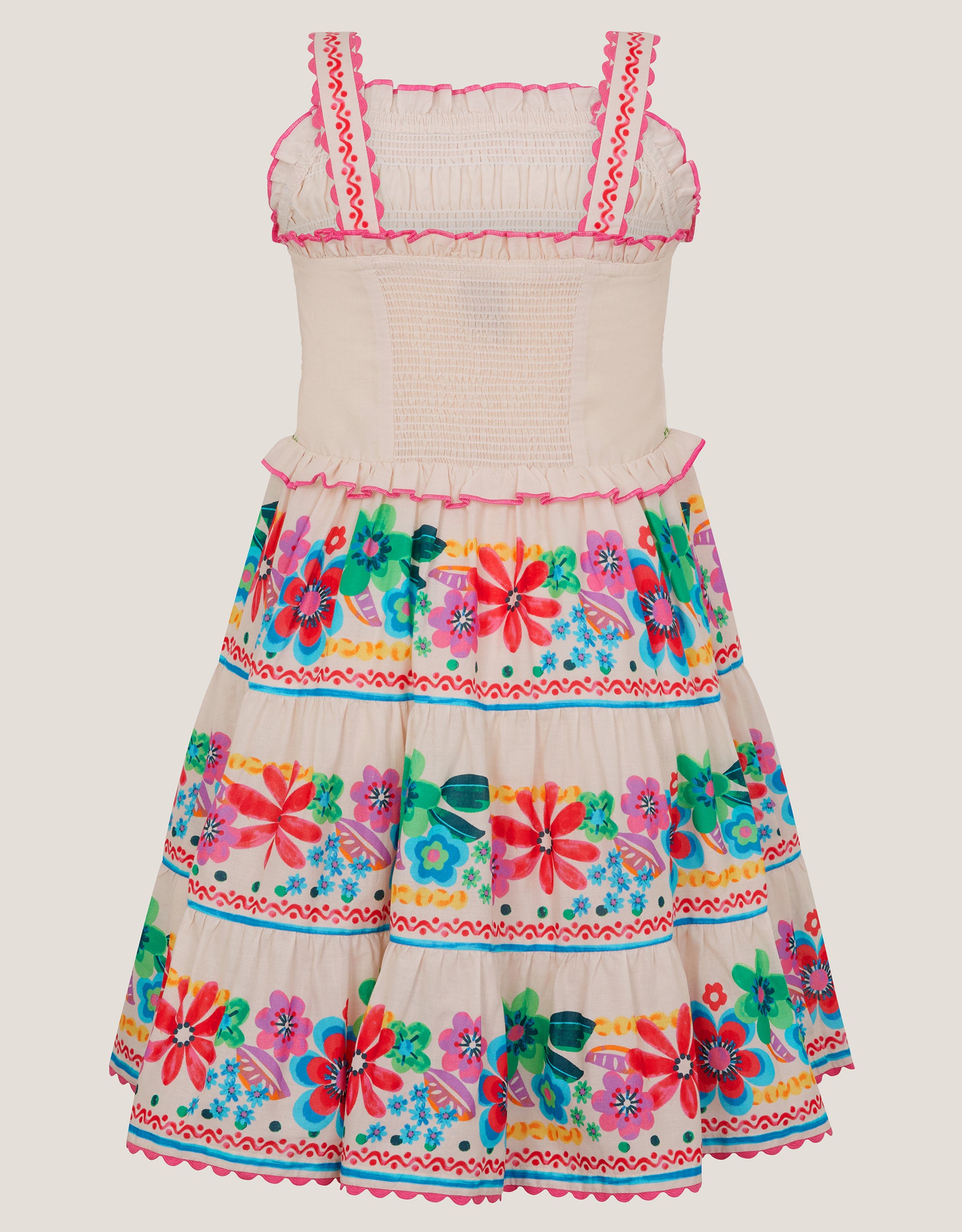 HALJINA - SHIRRED FLOWER DRESS