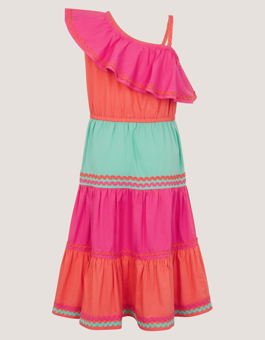 HALJINA - COLOURBLOCK 1 SHLDR DRESS