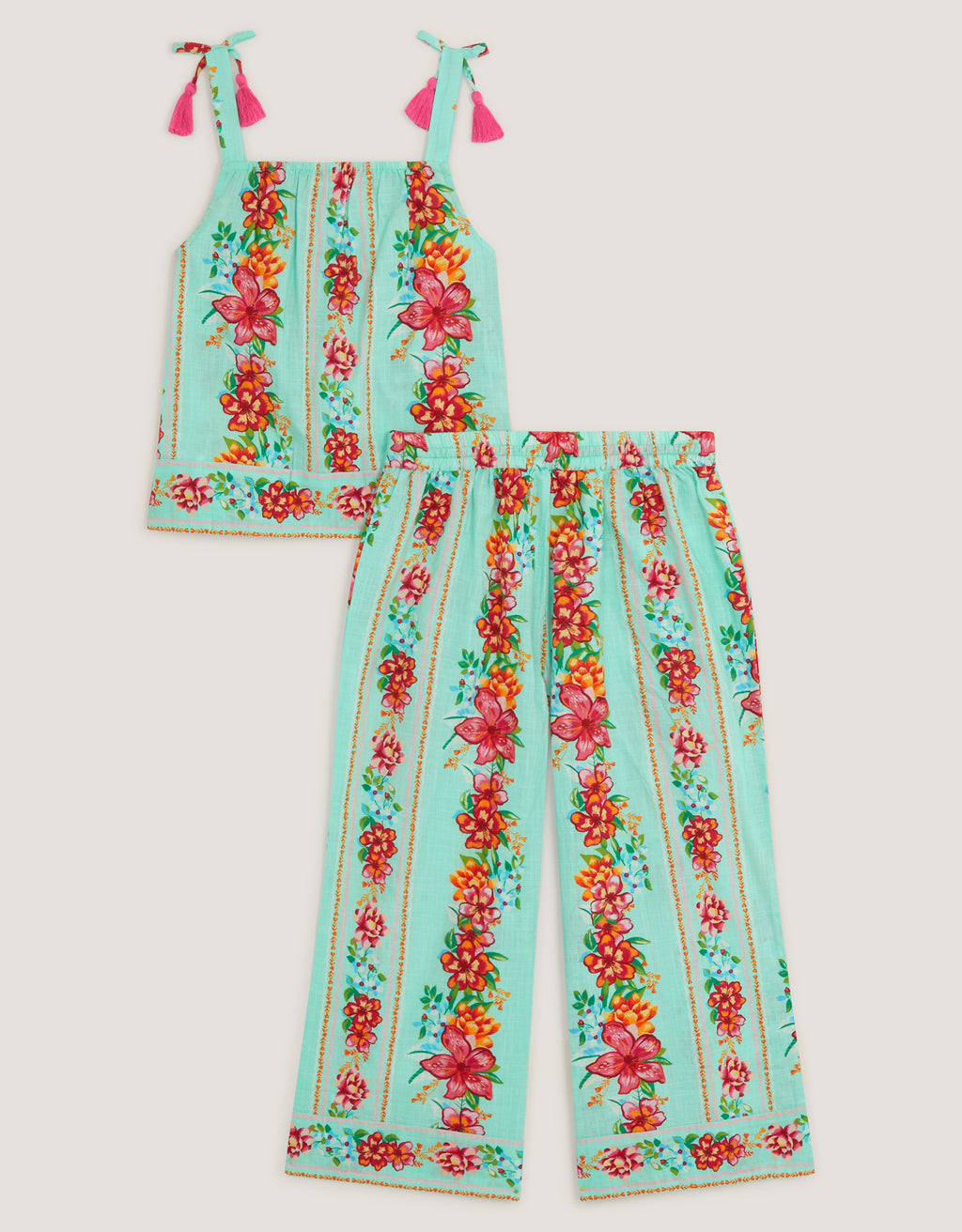 SET - VINTAGE FLRL TROUSER SET