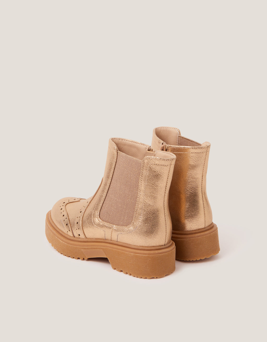 CIZME - CHELSEA GOLD PU BOOT