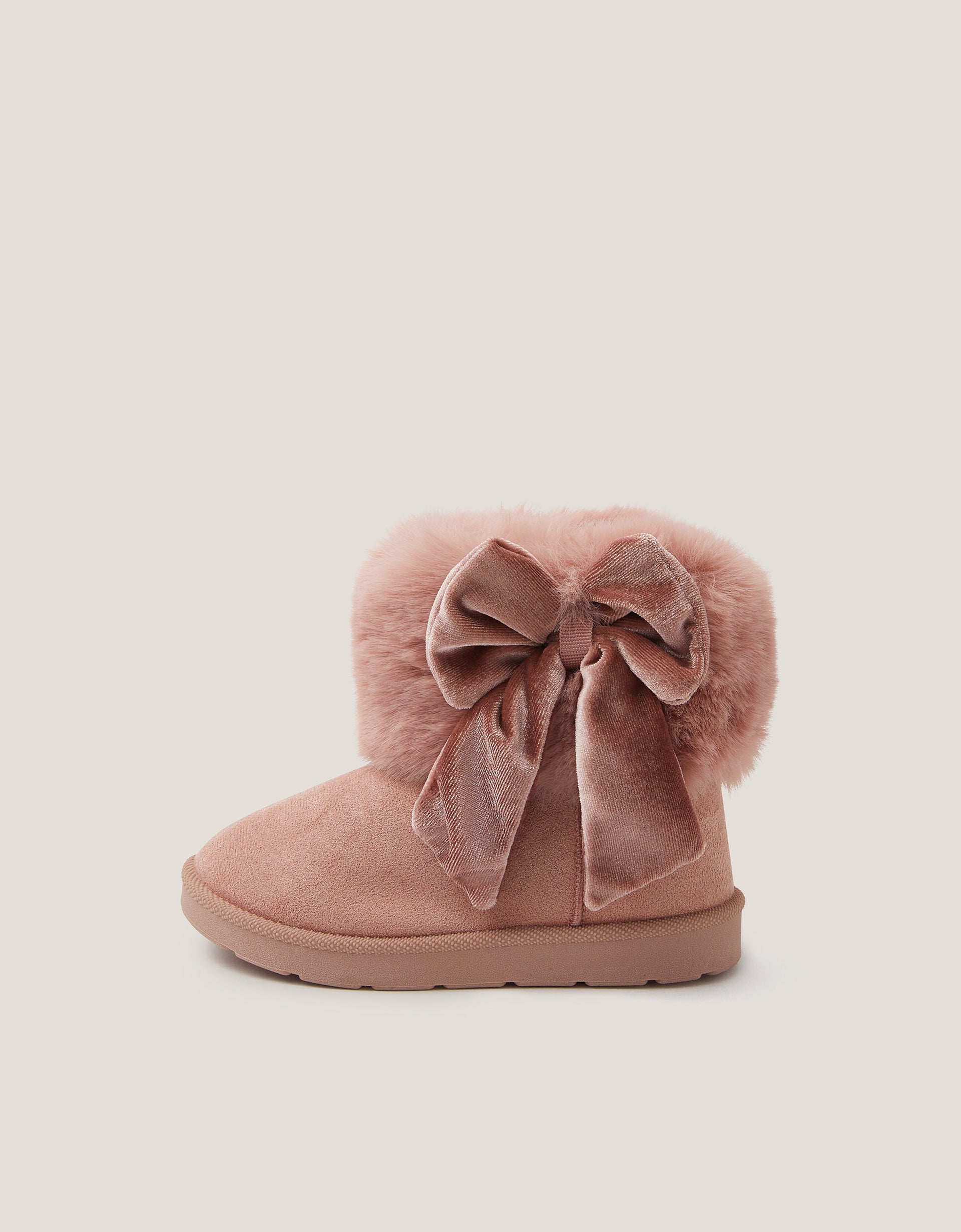 CIZME - PINK BABY FLUFFY BOW BOOT
