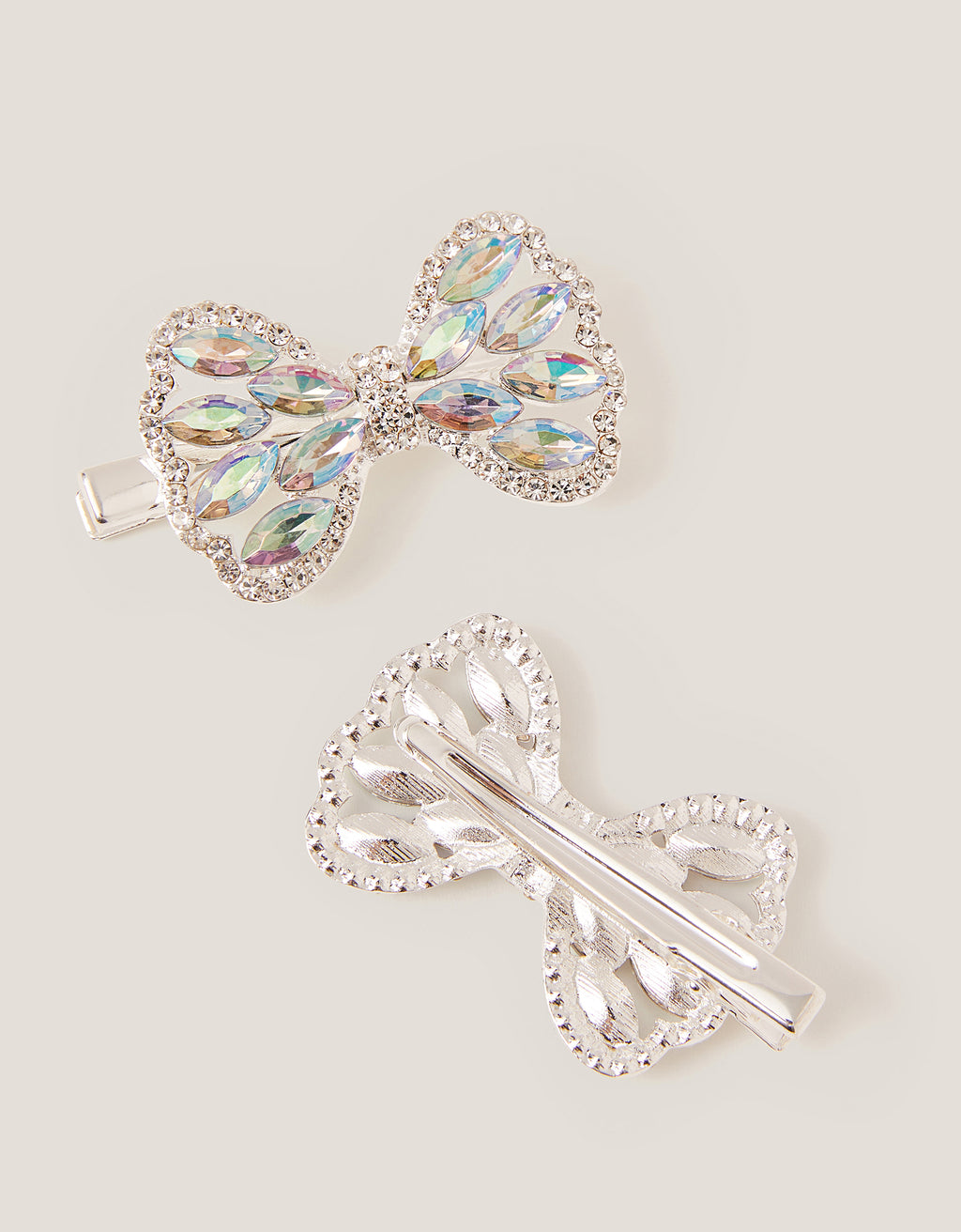 SET SNALA - 2PK JEWEL BOW CLIPS