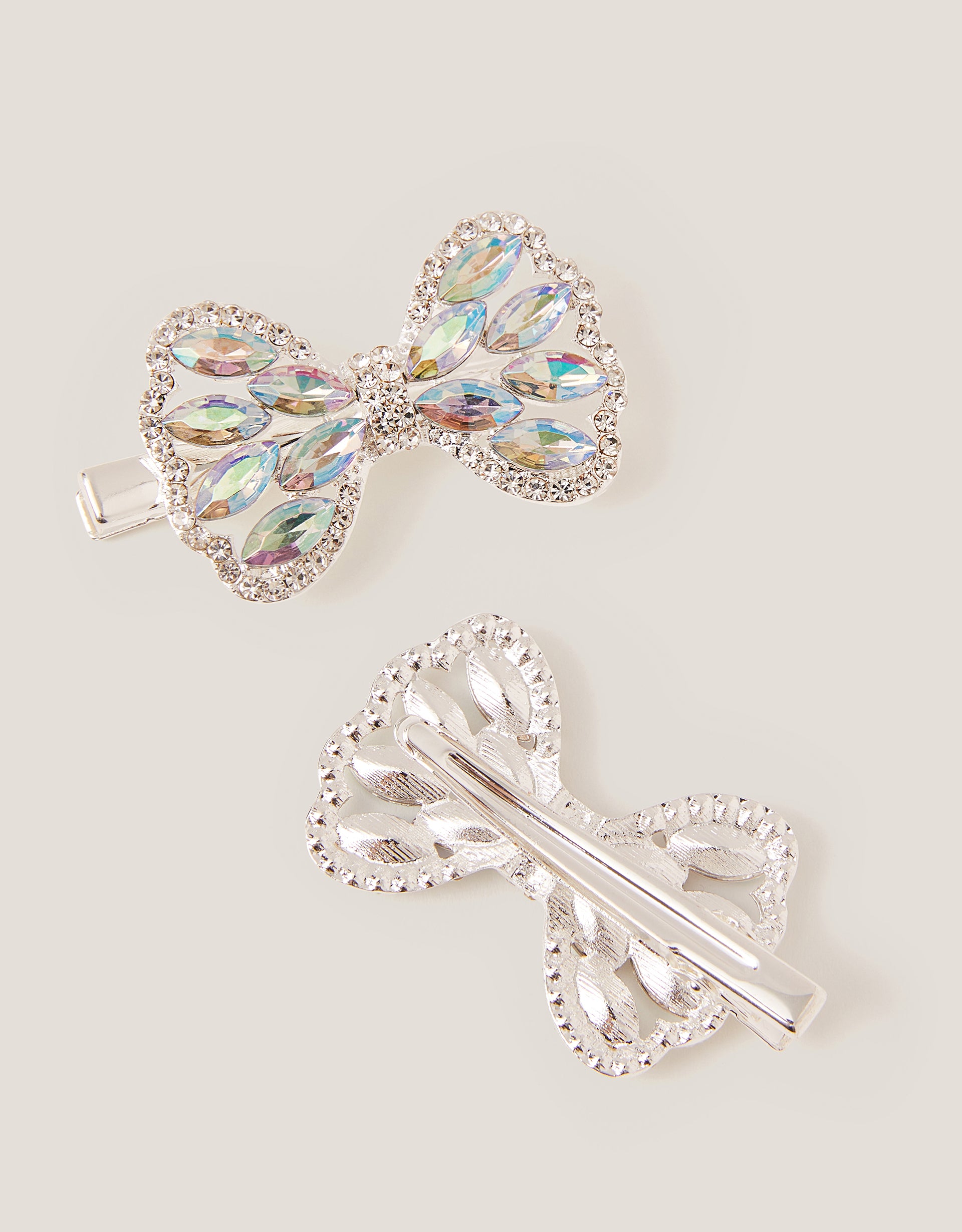 SET SNALA - 2PK JEWEL BOW CLIPS