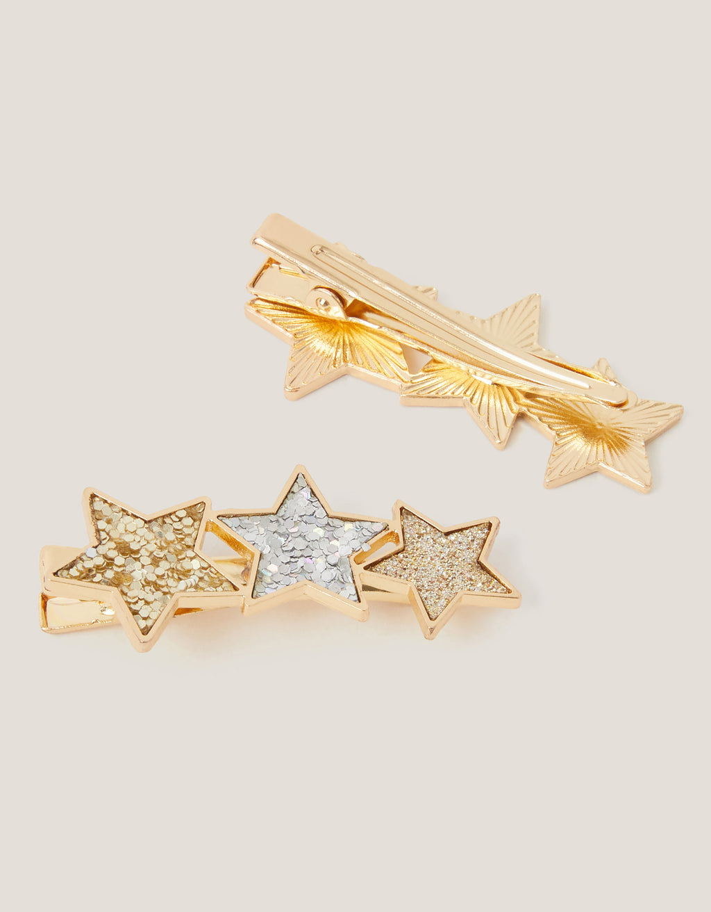 SET SNALA - 2PK GLITTER STAR CLIPS