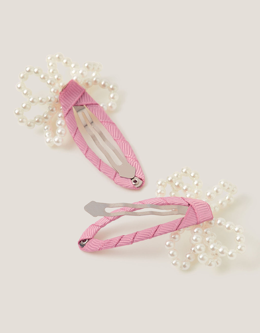 SET ŠNALA ZA KOSU - 2PK PEARL BOW CLICKCLACK
