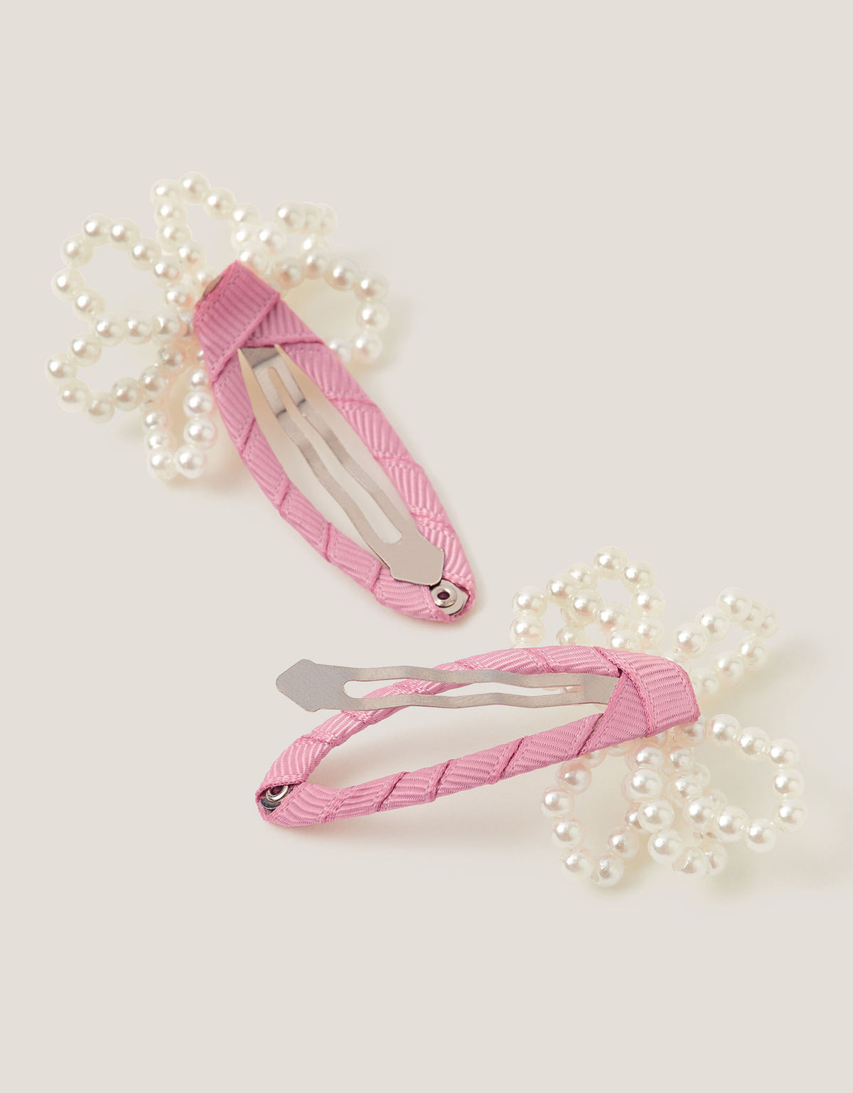 SET ŠNALA ZA KOSU - 2PK PEARL BOW CLICKCLACK