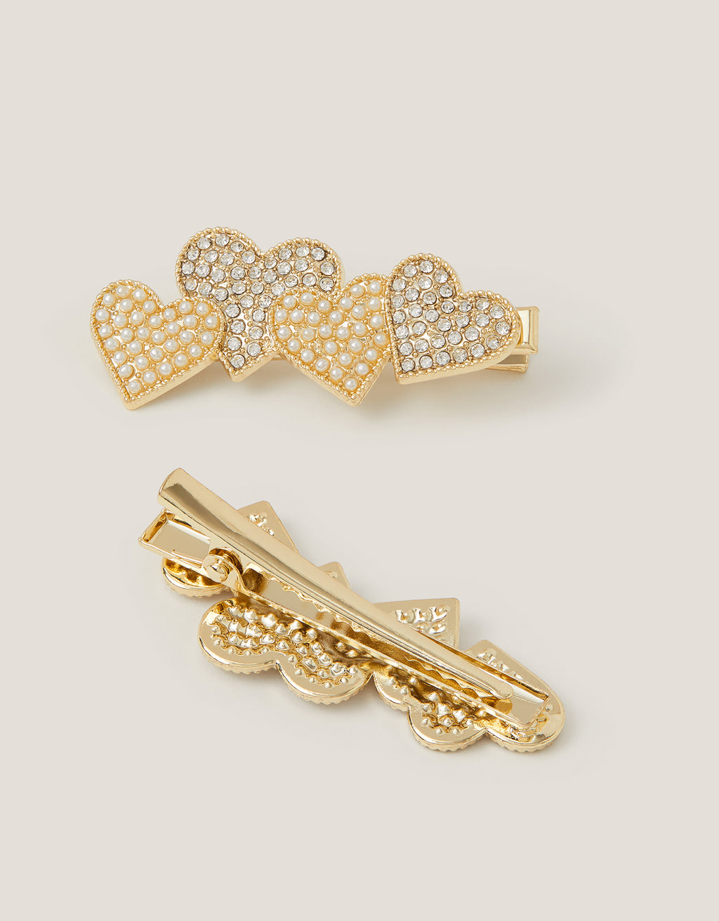 SET ŠNALA - 2PK LOVE HEART CLIPS
