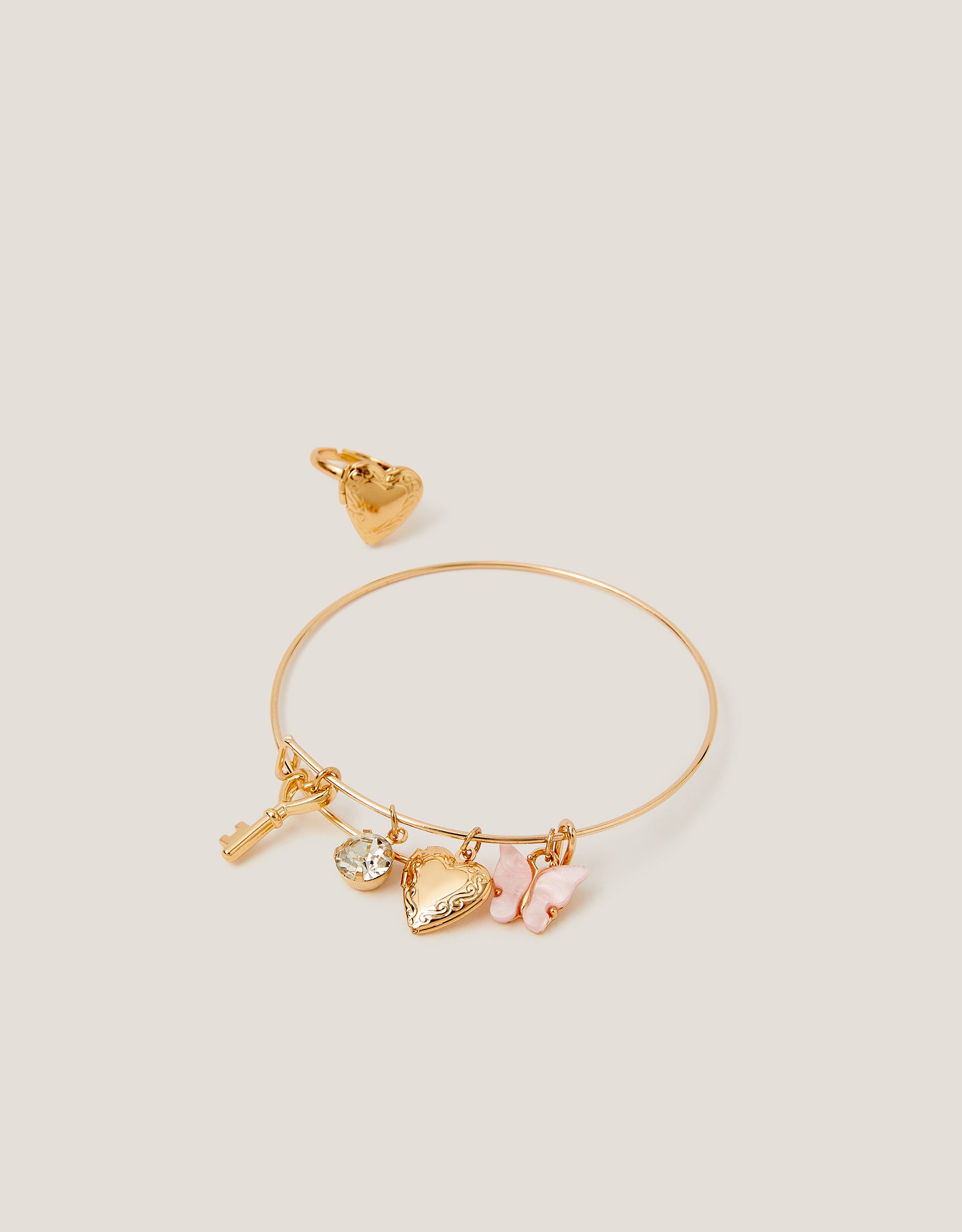 SET NAKITA - BANGLE RING LOCKET SET