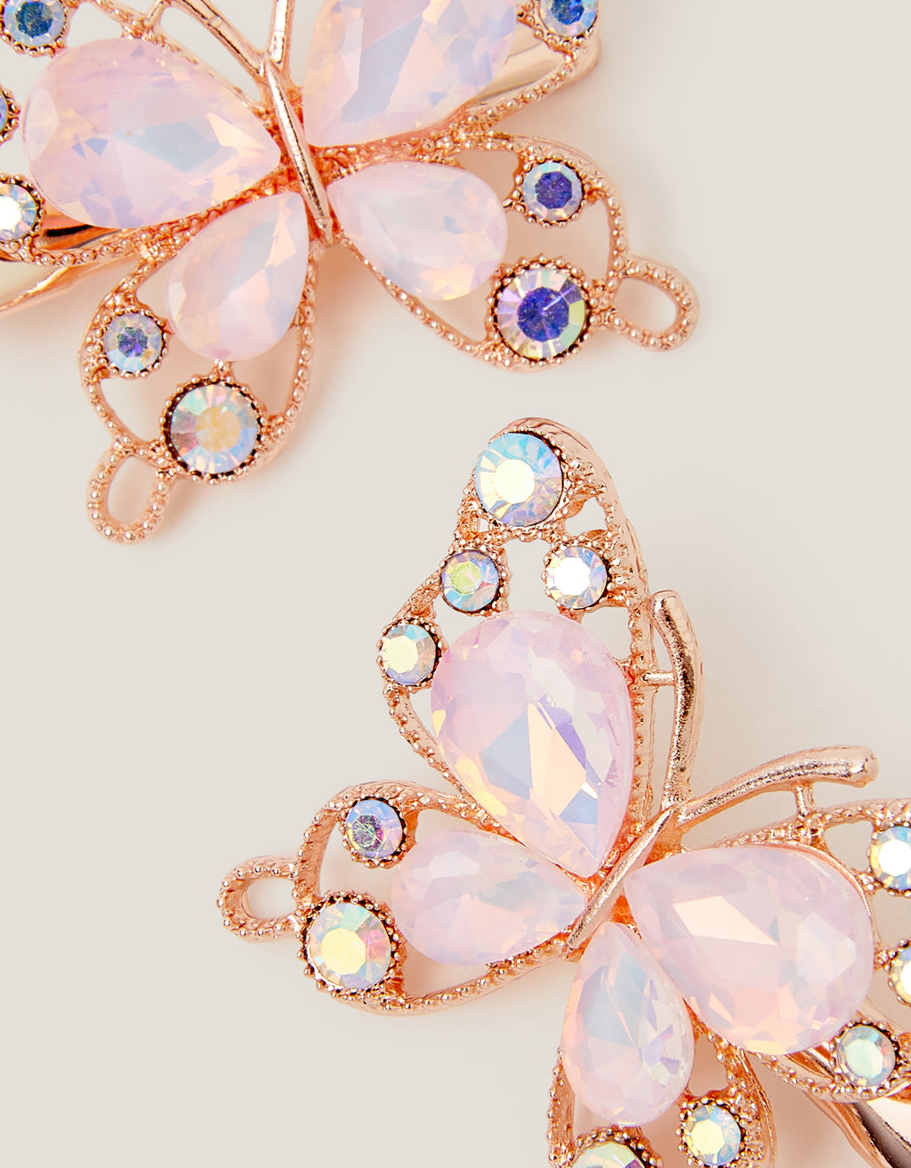 SET ŠNALA - 2PK BUTTERFLY JEWEL CLIPS