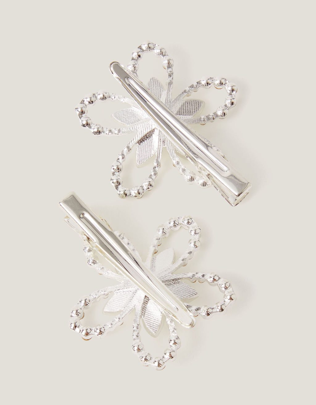 SET ŠNALA - 2PK FLORA  FLOWER CLIPS