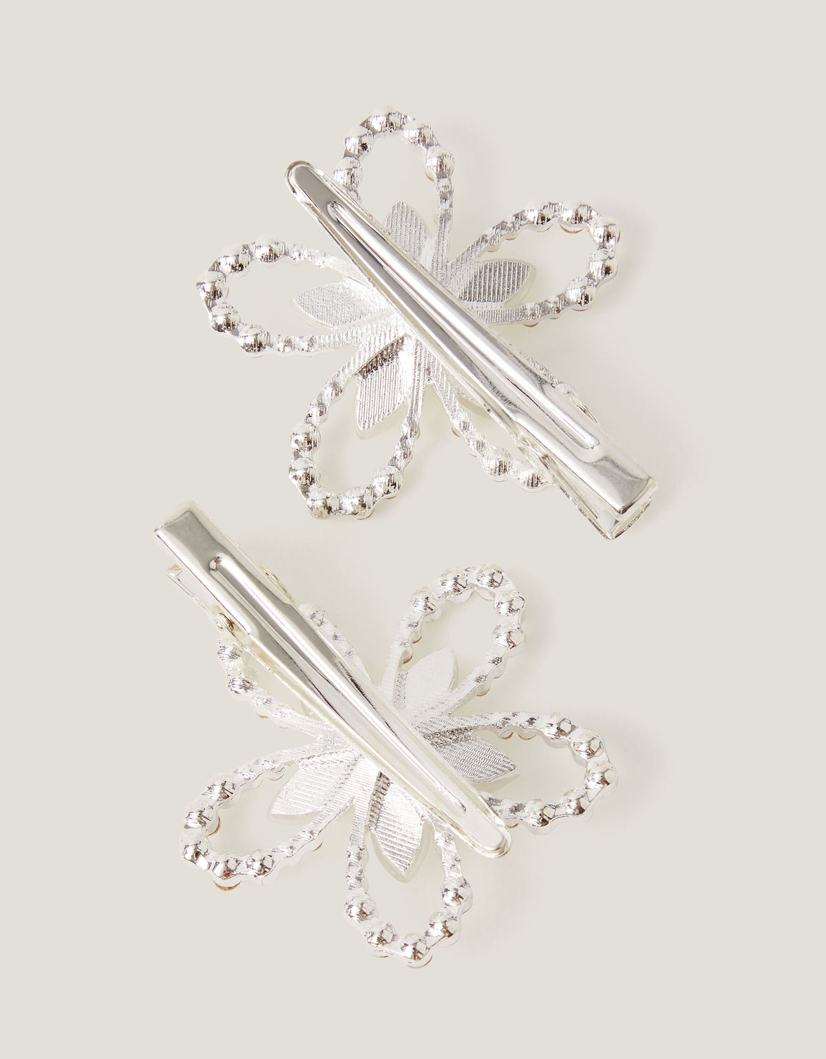 SET ŠNALA - 2PK FLORA  FLOWER CLIPS