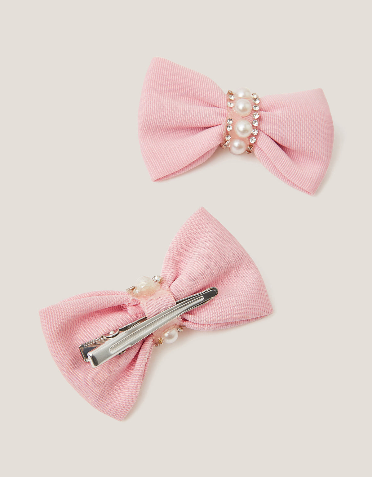 SET ŠNALA - 2PK SMALL BOW PEARL CLIPS