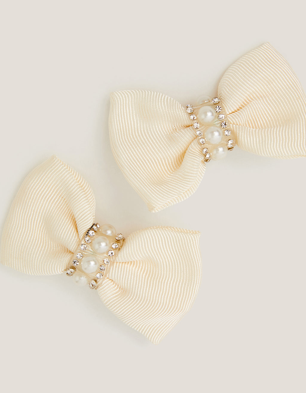 SET ŠNALA - 2PK SMALL BOW PEARL CLIPS