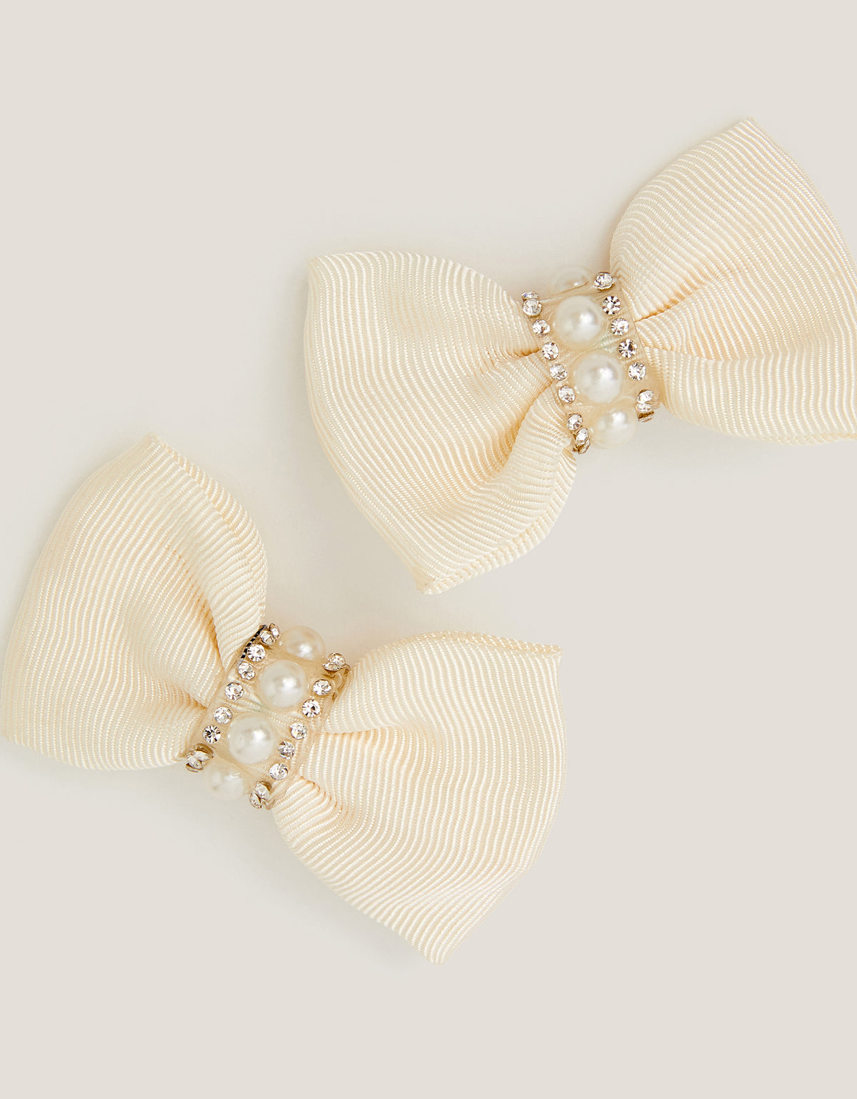 SET ŠNALA - 2PK SMALL BOW PEARL CLIPS