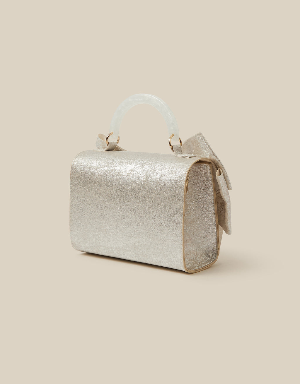 TORBA - SATIN BOW MOP HANDLE BAG