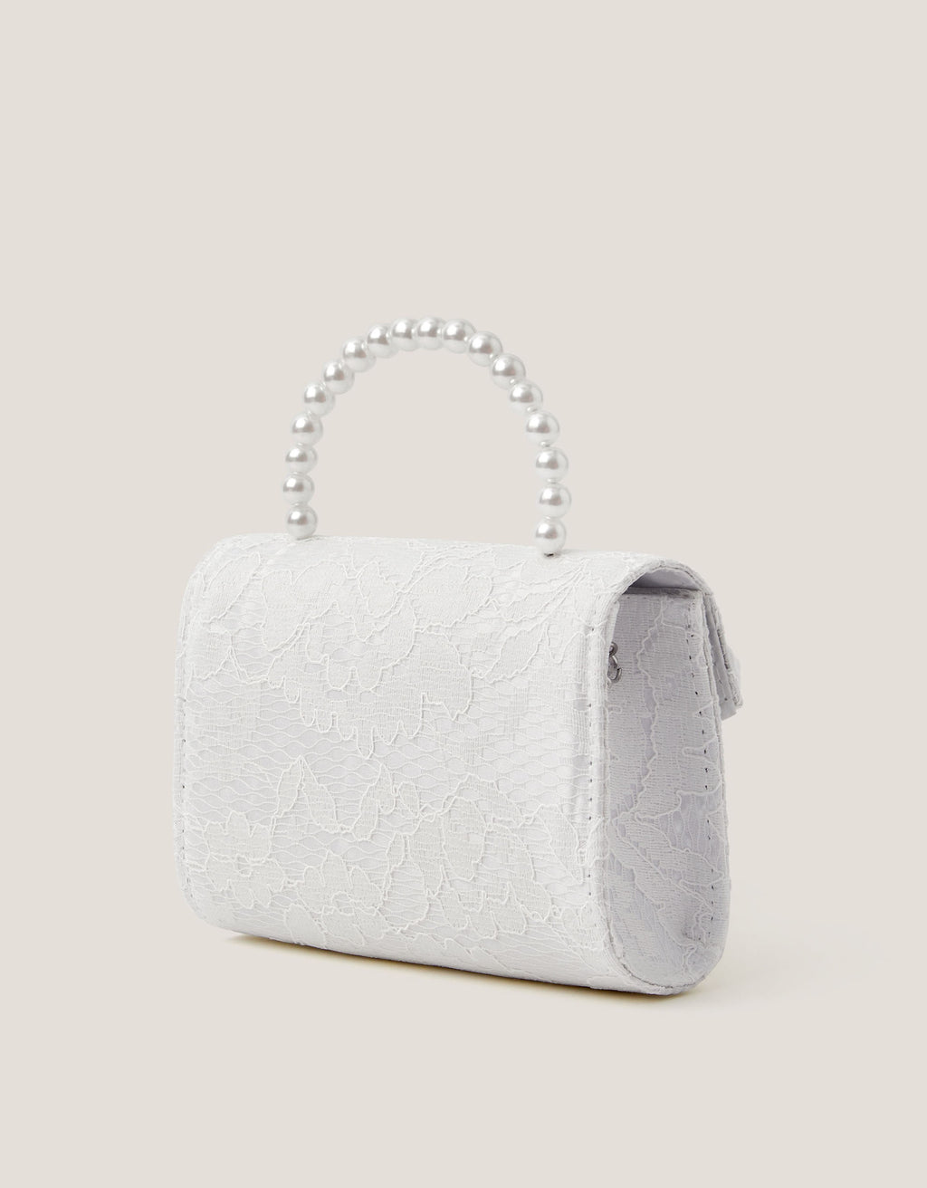 TORBA - ROSETTE PEARL HANDLE BAG