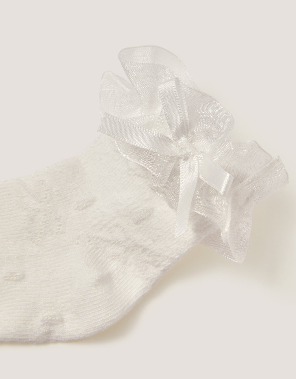 ČARAPE - BABY BOW FRILL SOCK
