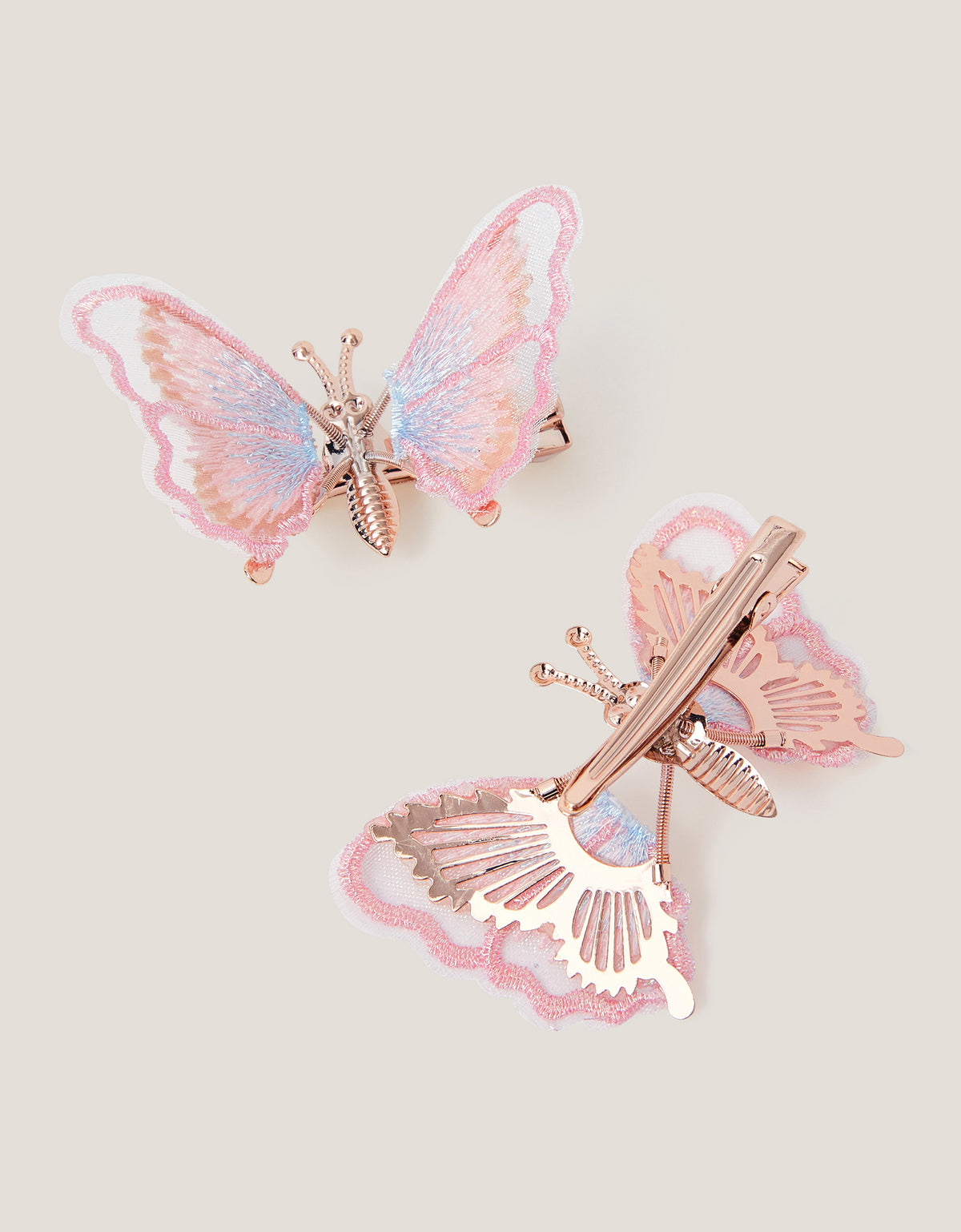 SET ŠNALA ZA KOSU - 2PK FLUTTER EMB BFLY CLIP