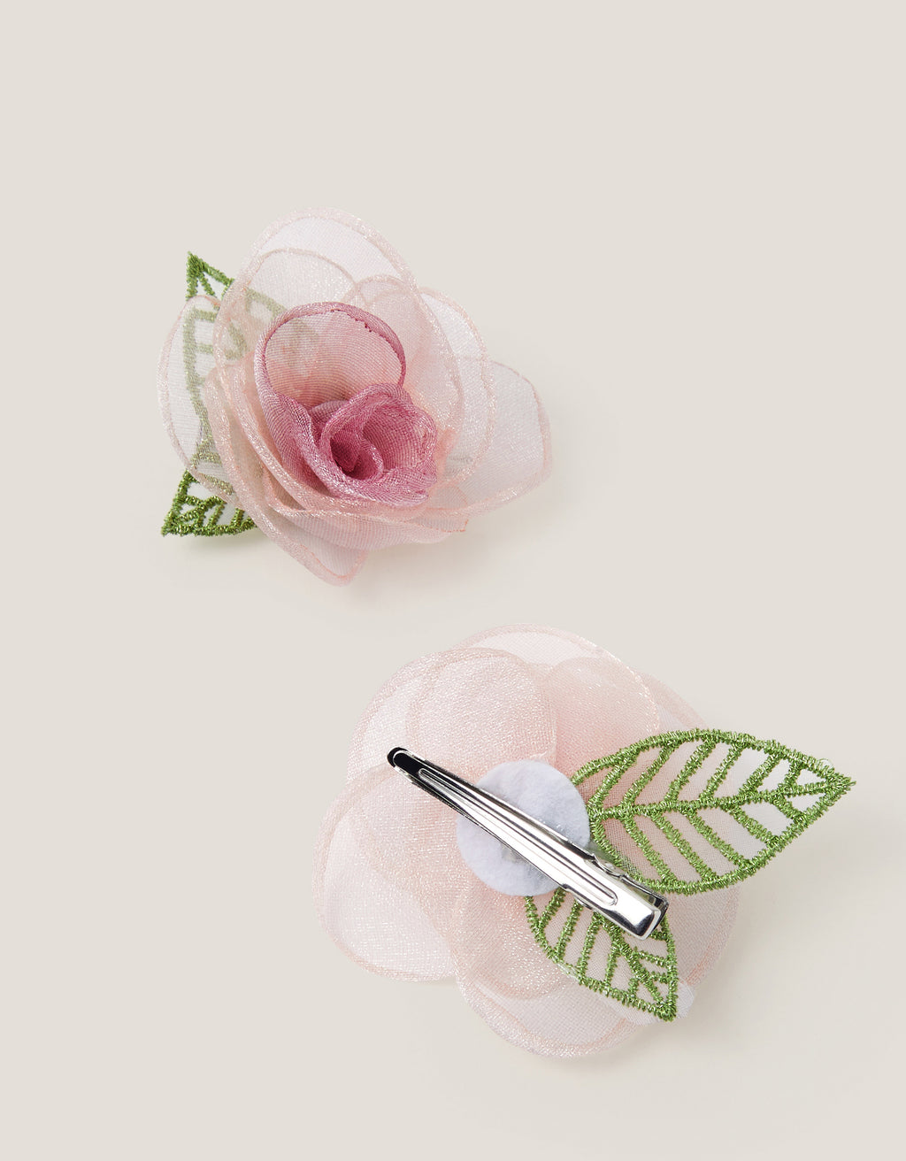 SET ŠNALA ZA KOSU - 2PK 2 TONE FLOWER CLIPS