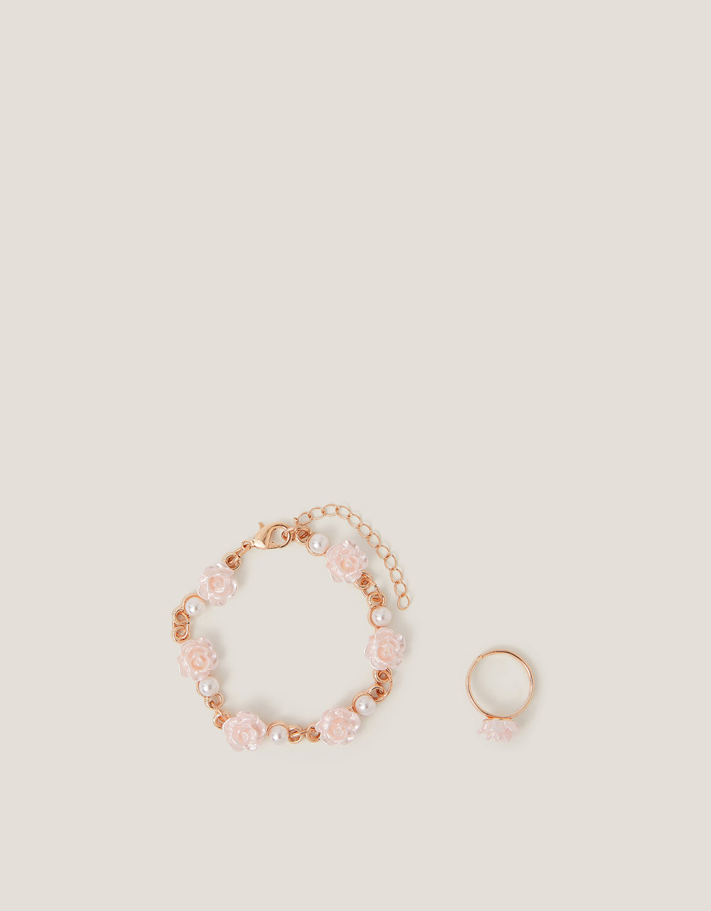 SET NARUKVICA I PRSTEN - ROSE BRACELET RING SET