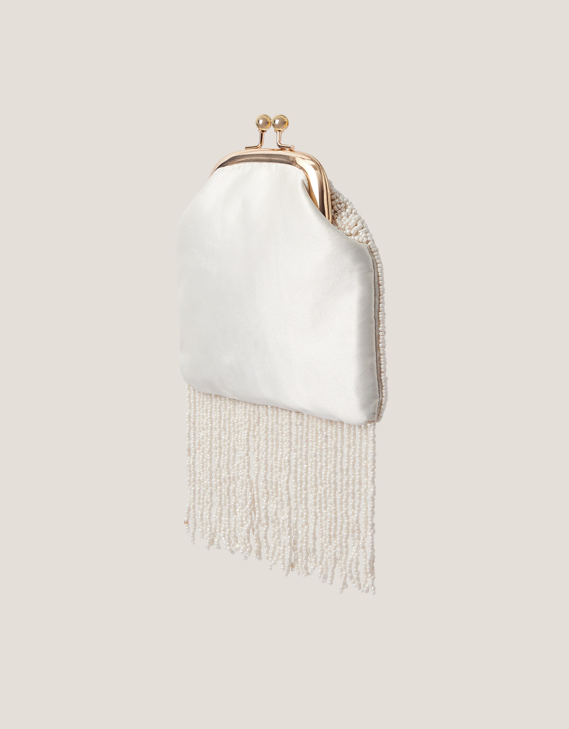 TORBA - BEADED FLOWER TASSEL BAG