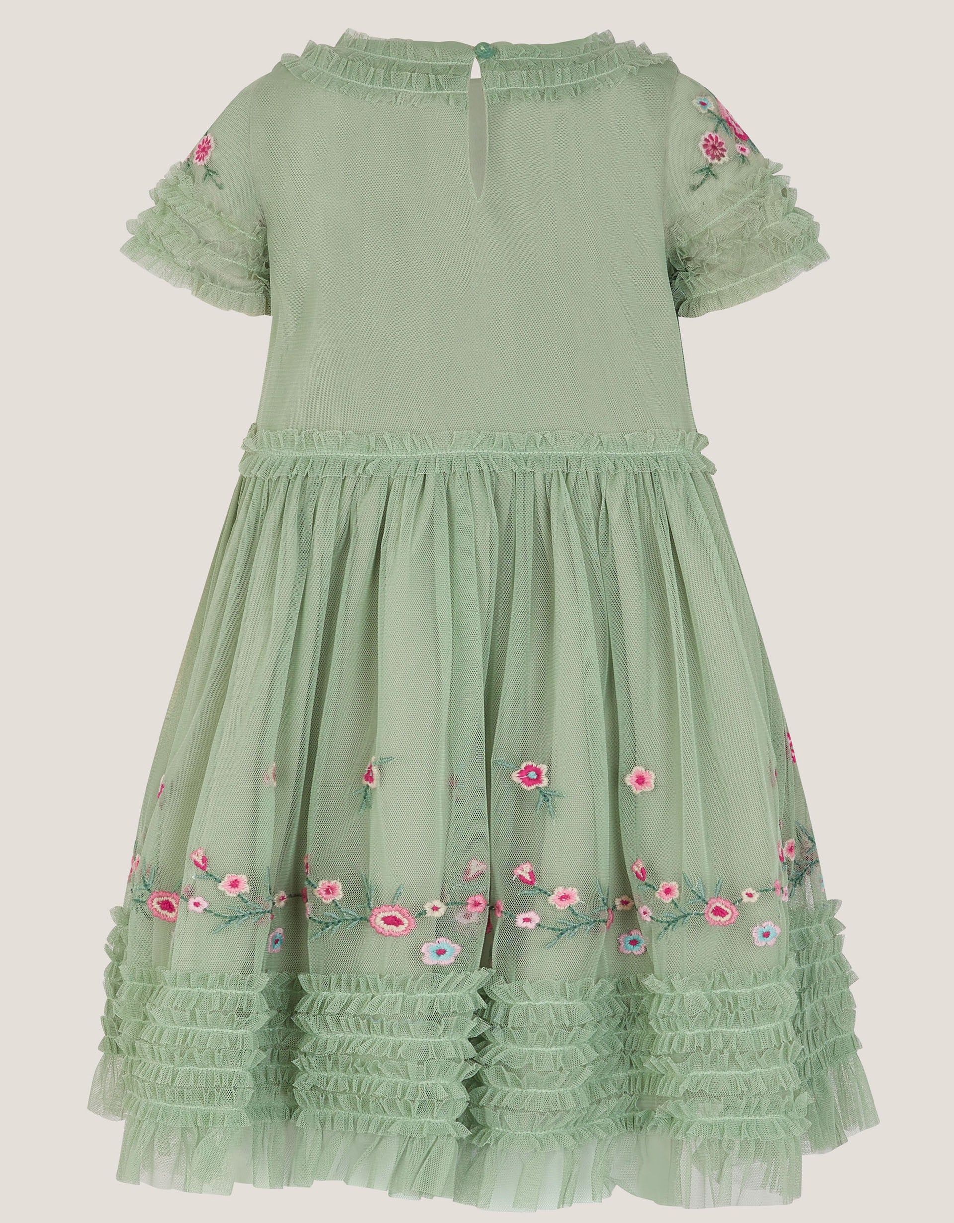 HALJINA - SAGE BOTANICAL MESH DRESS