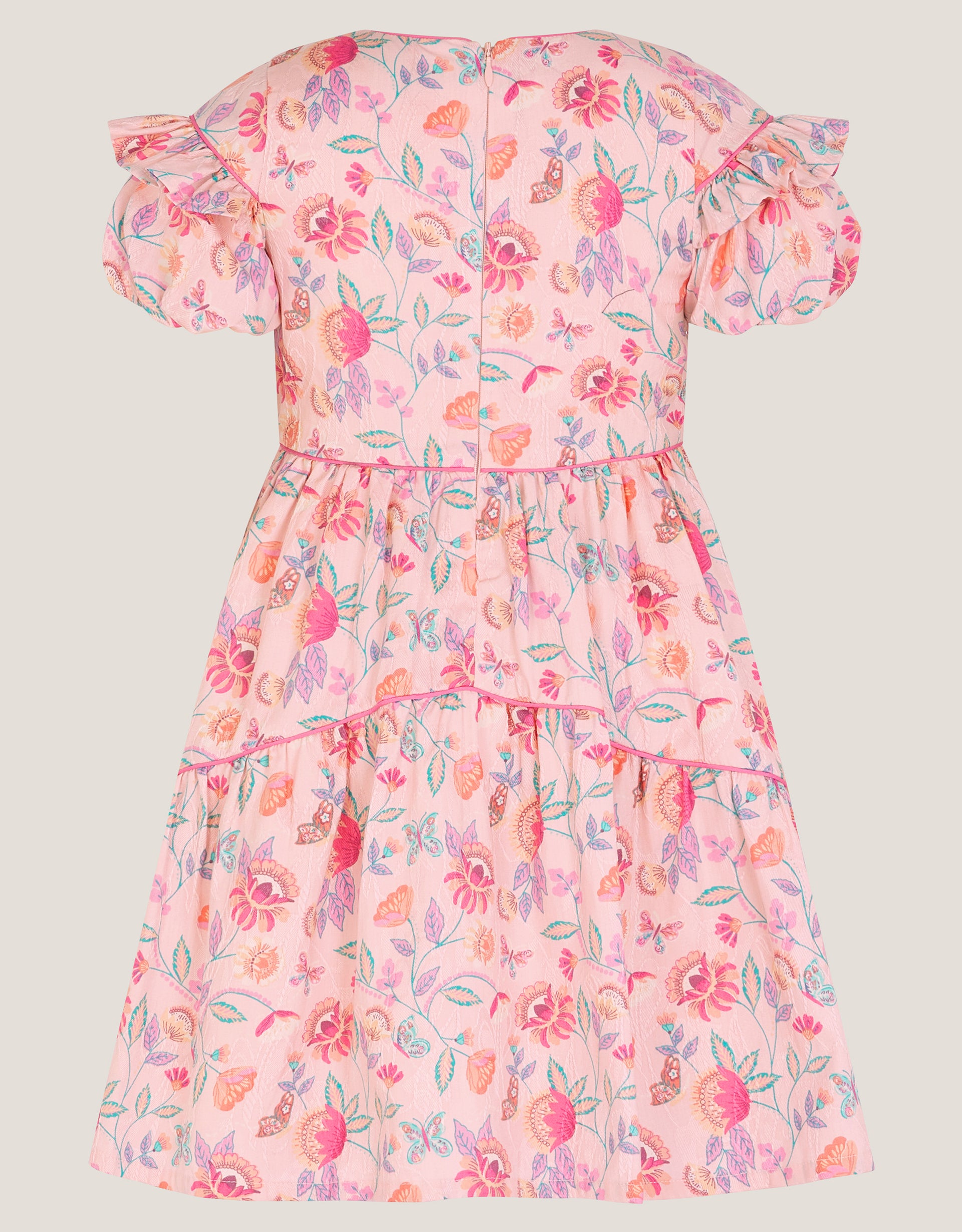 HALJINA - SS FLORAL JACQUARD DRESS
