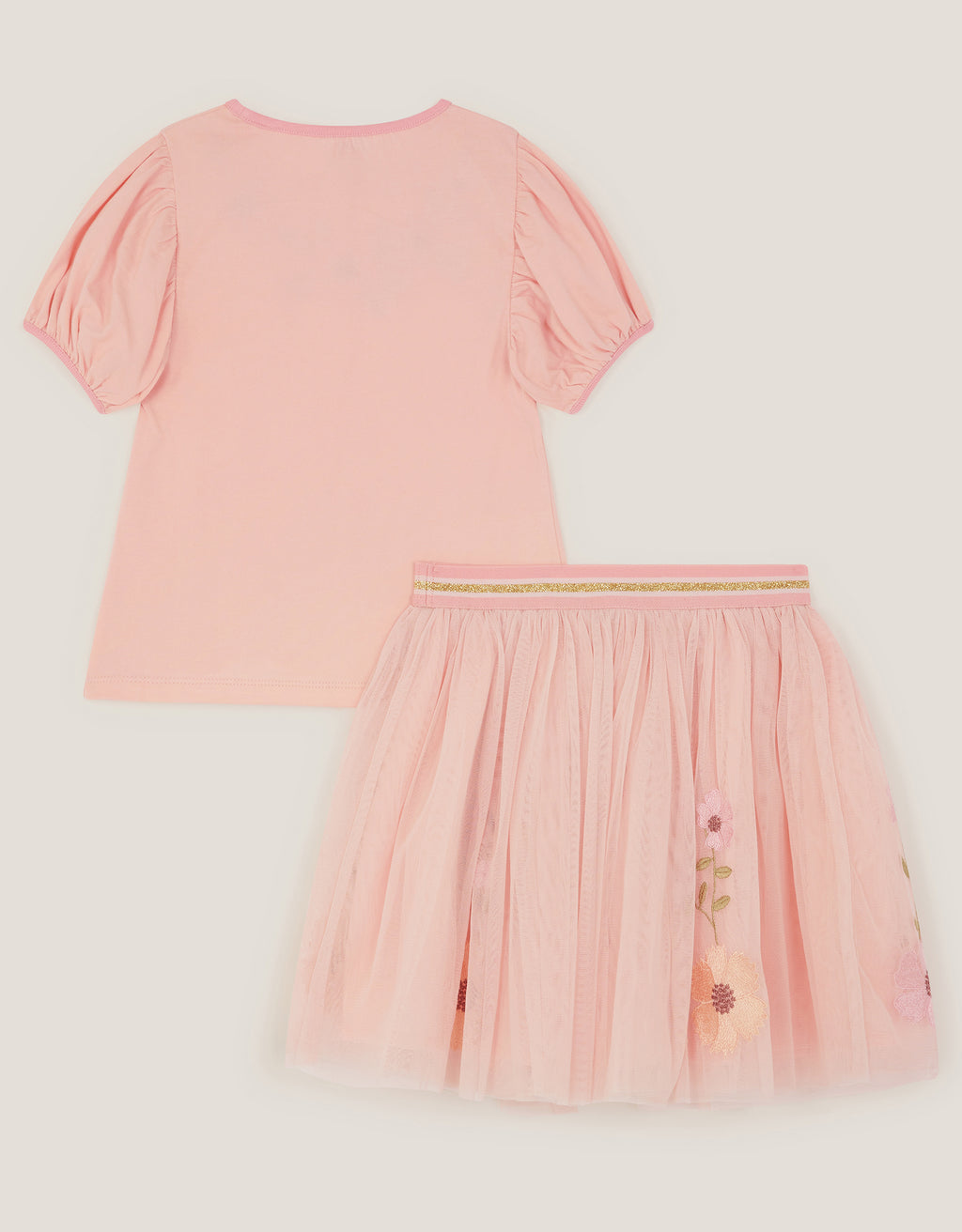 SET - 3D FLOWER TOP/DISCO SKIRT