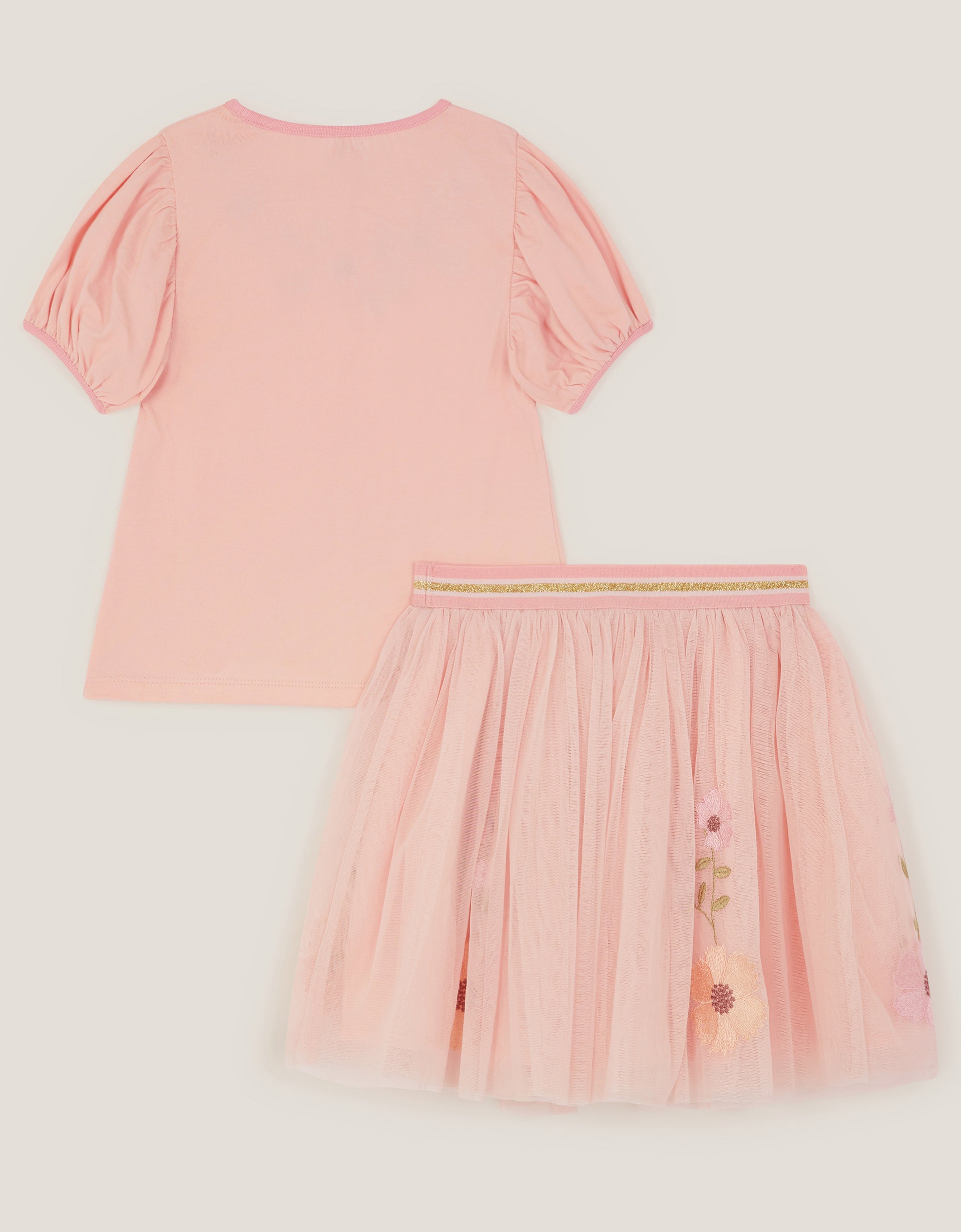 SET - 3D FLOWER TOP/DISCO SKIRT