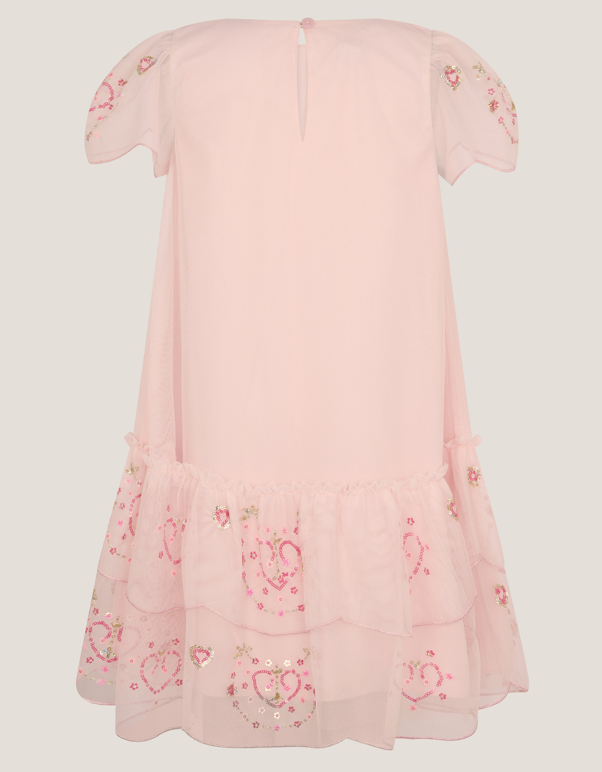 HALJINA - HEART MESH TRAPEZE DRESS