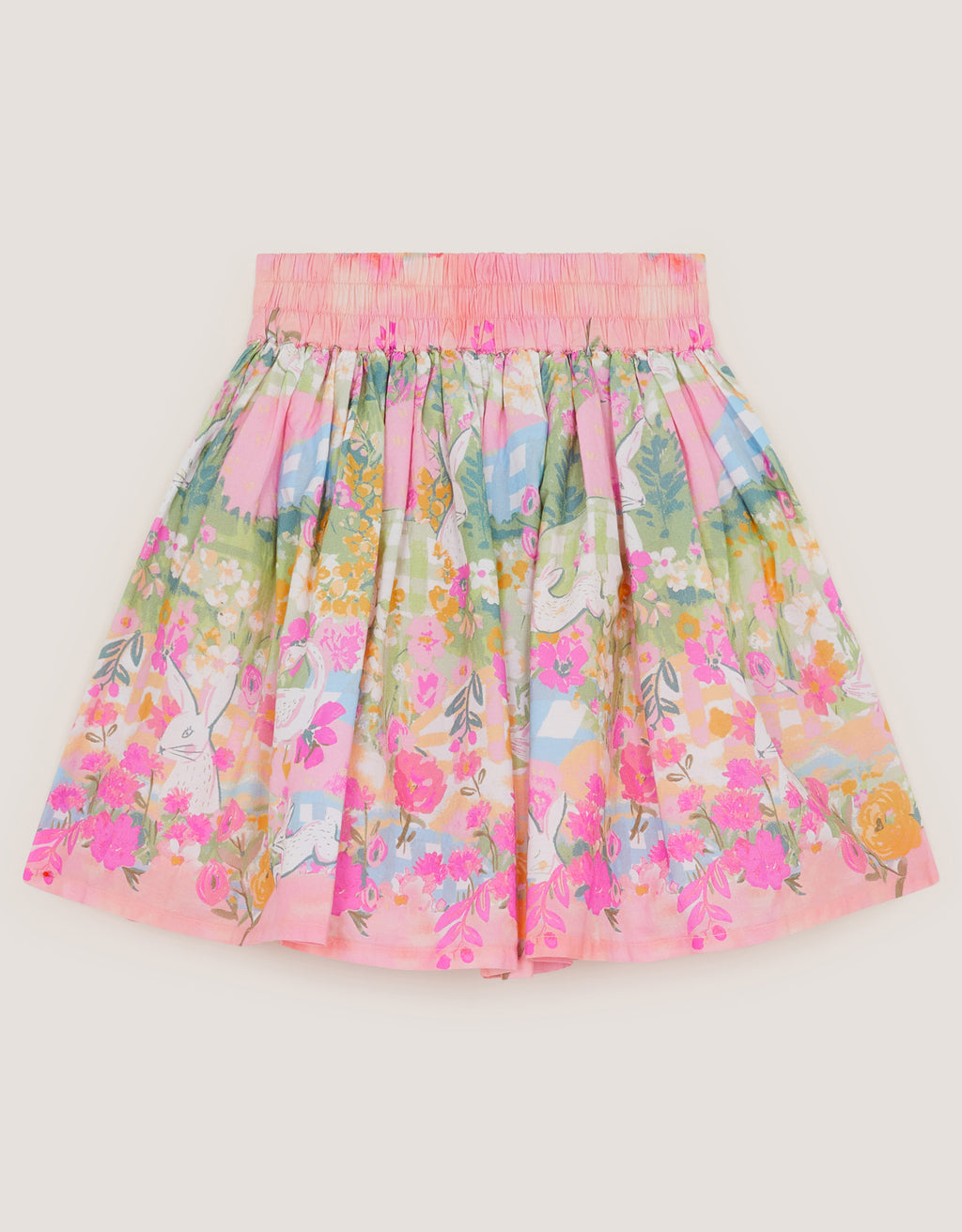 SUKNJA - BUNNY SCENE POPLIN SKIRT