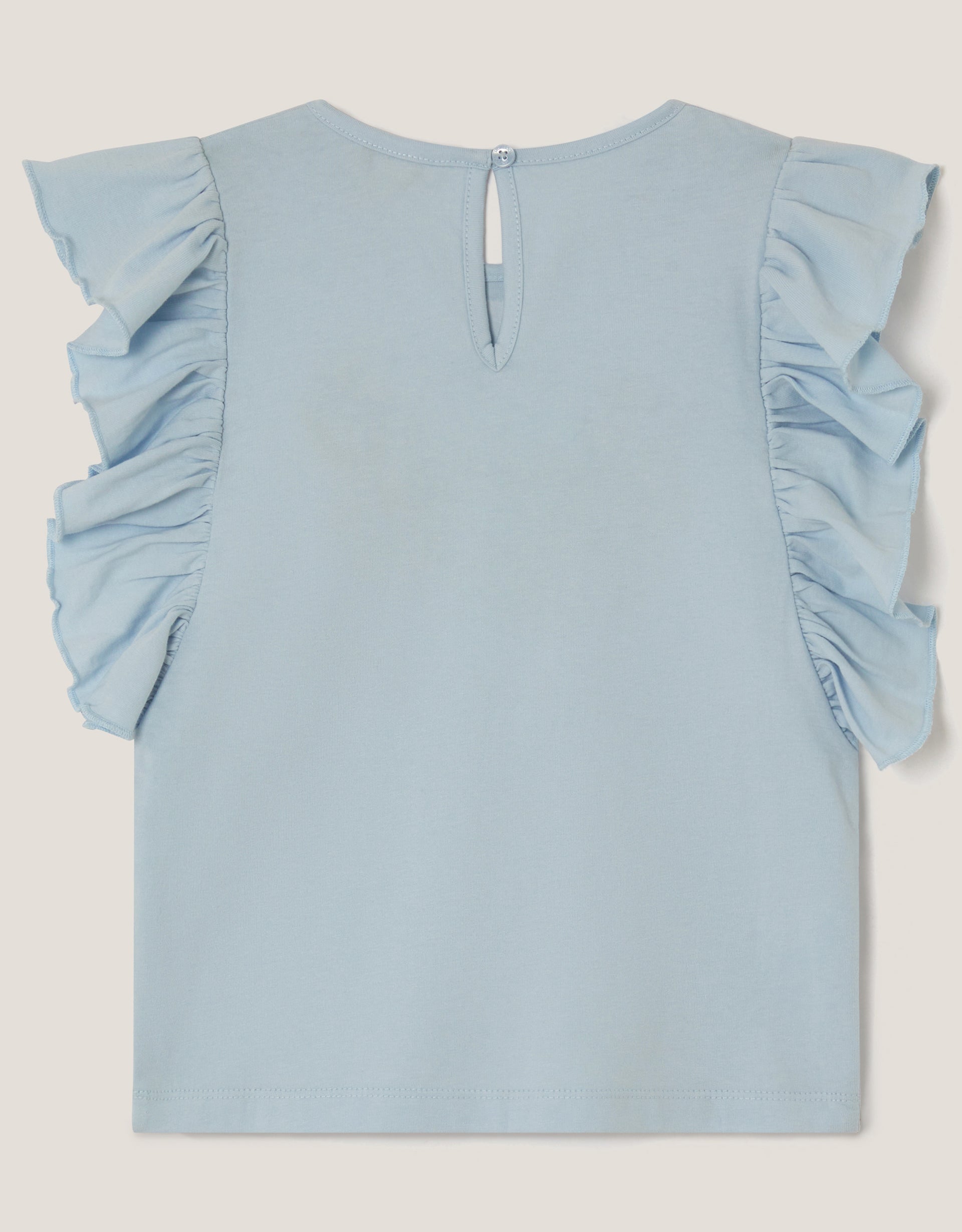 MAJICA - BLUE MEADOW FRILL TSHIRT