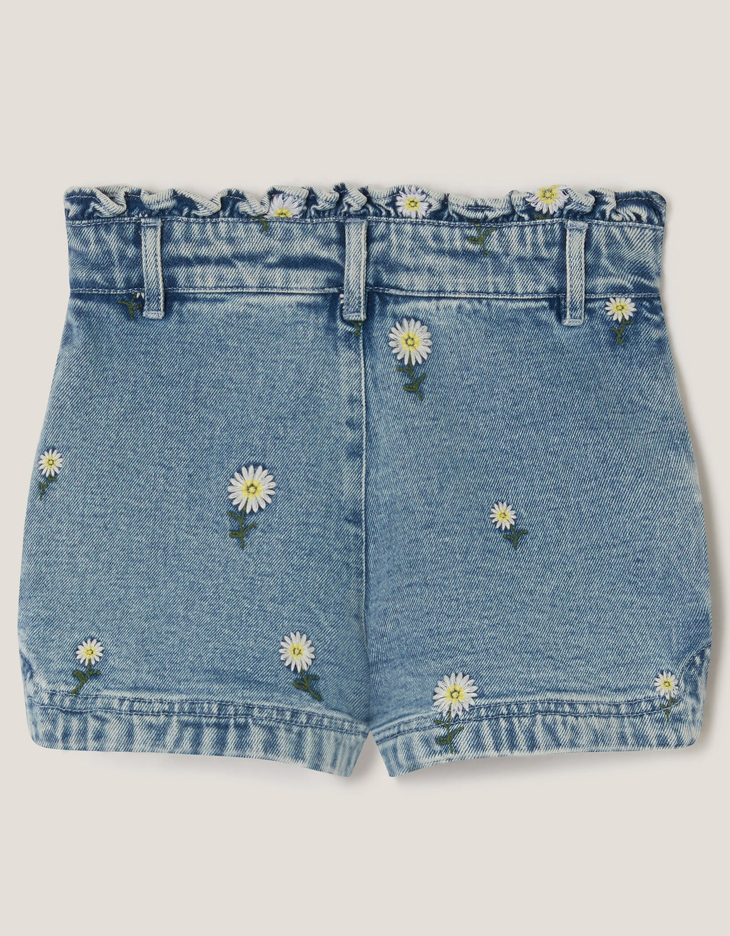 ŠORTS - DAISY EMB DENIM SHORTS