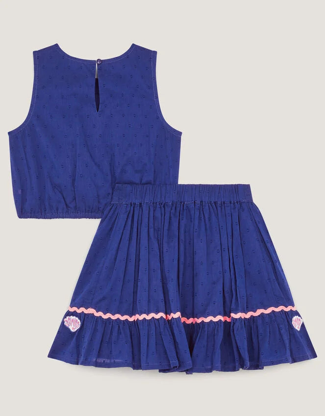 SET - BLUE DOBBY COASTAL SET