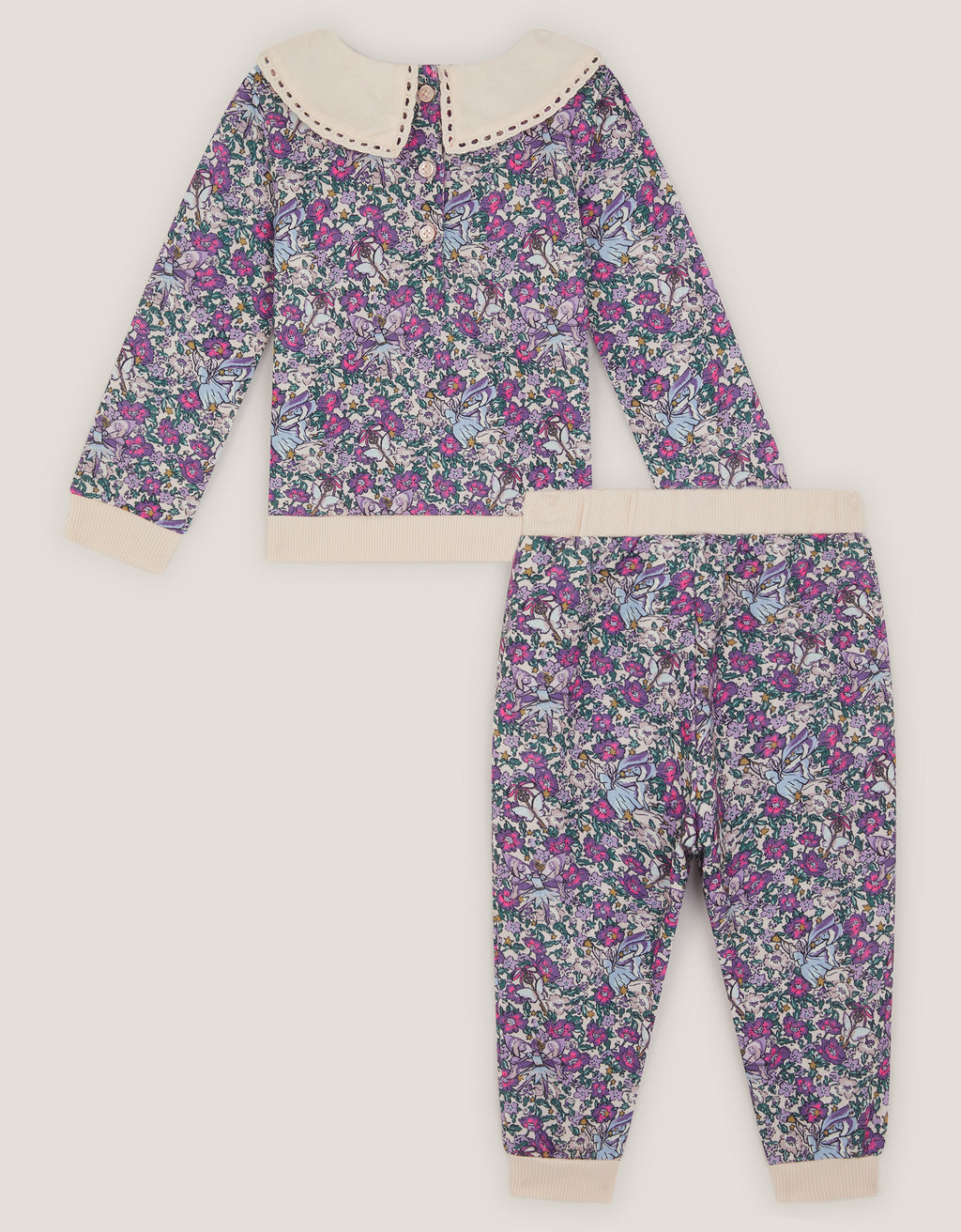 SET - BABY FLORAL SWEAT JOG SET