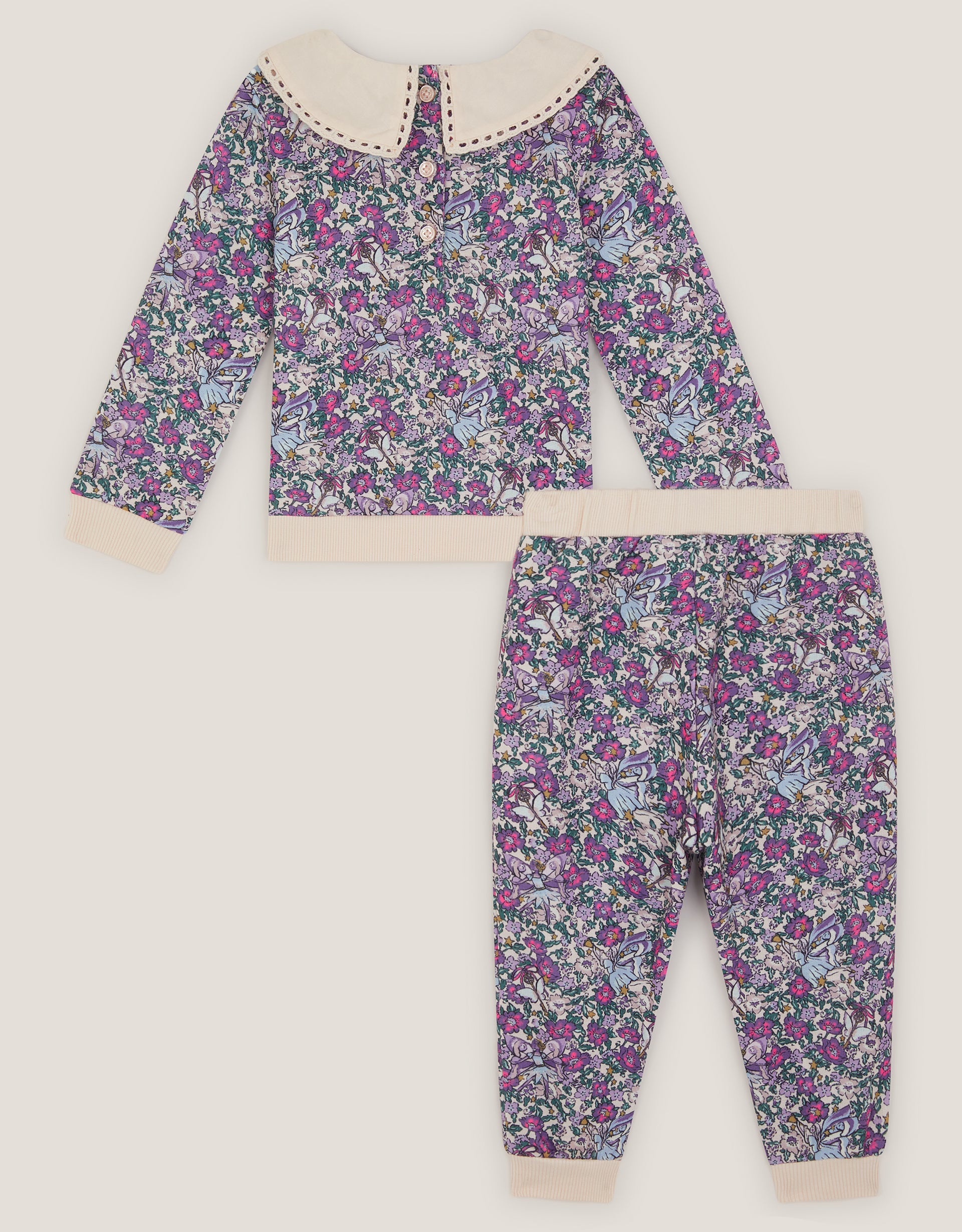 SET - BABY FLORAL SWEAT JOG SET