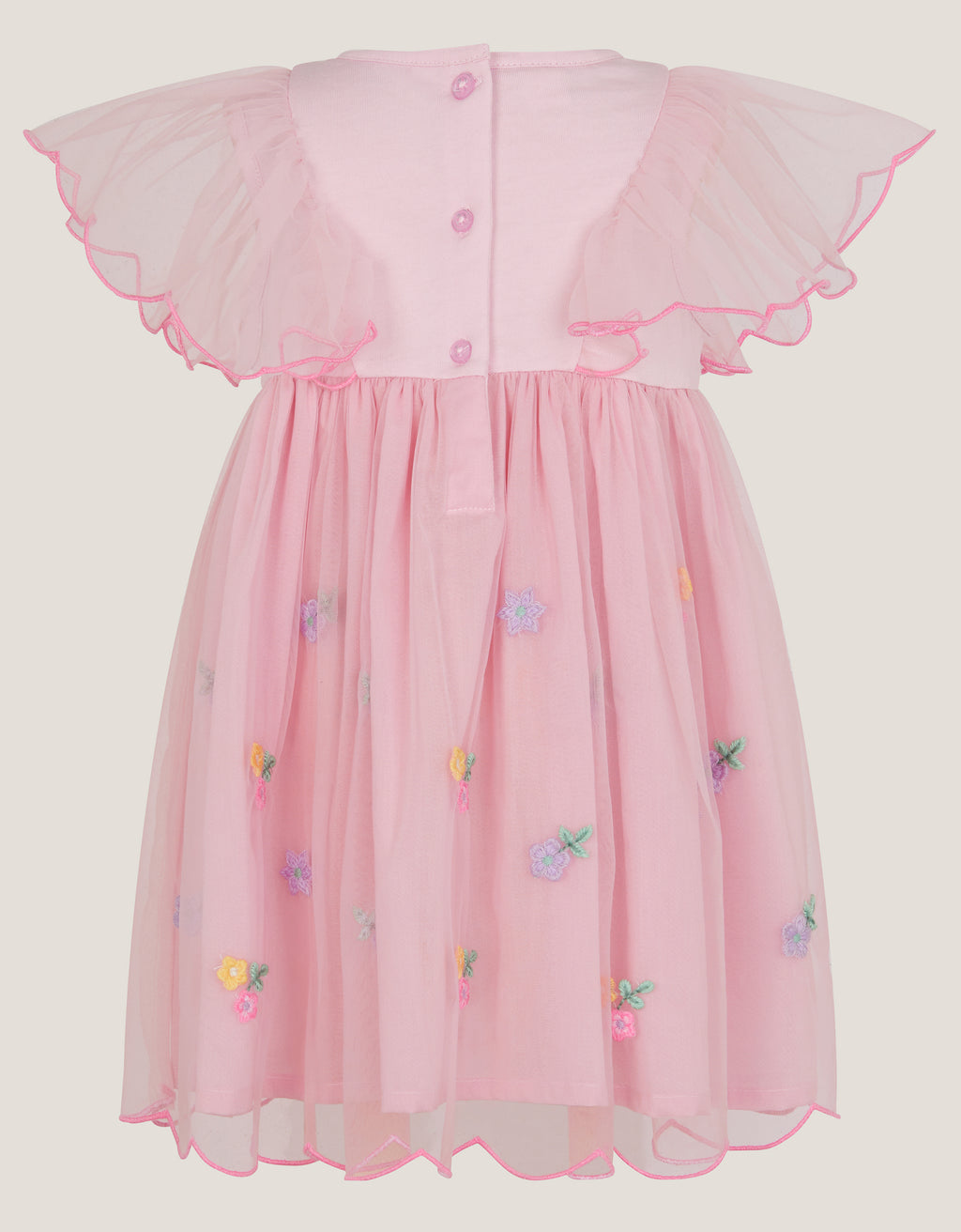 HALJINA - BBY JRSY MESH BFFLY DRESS