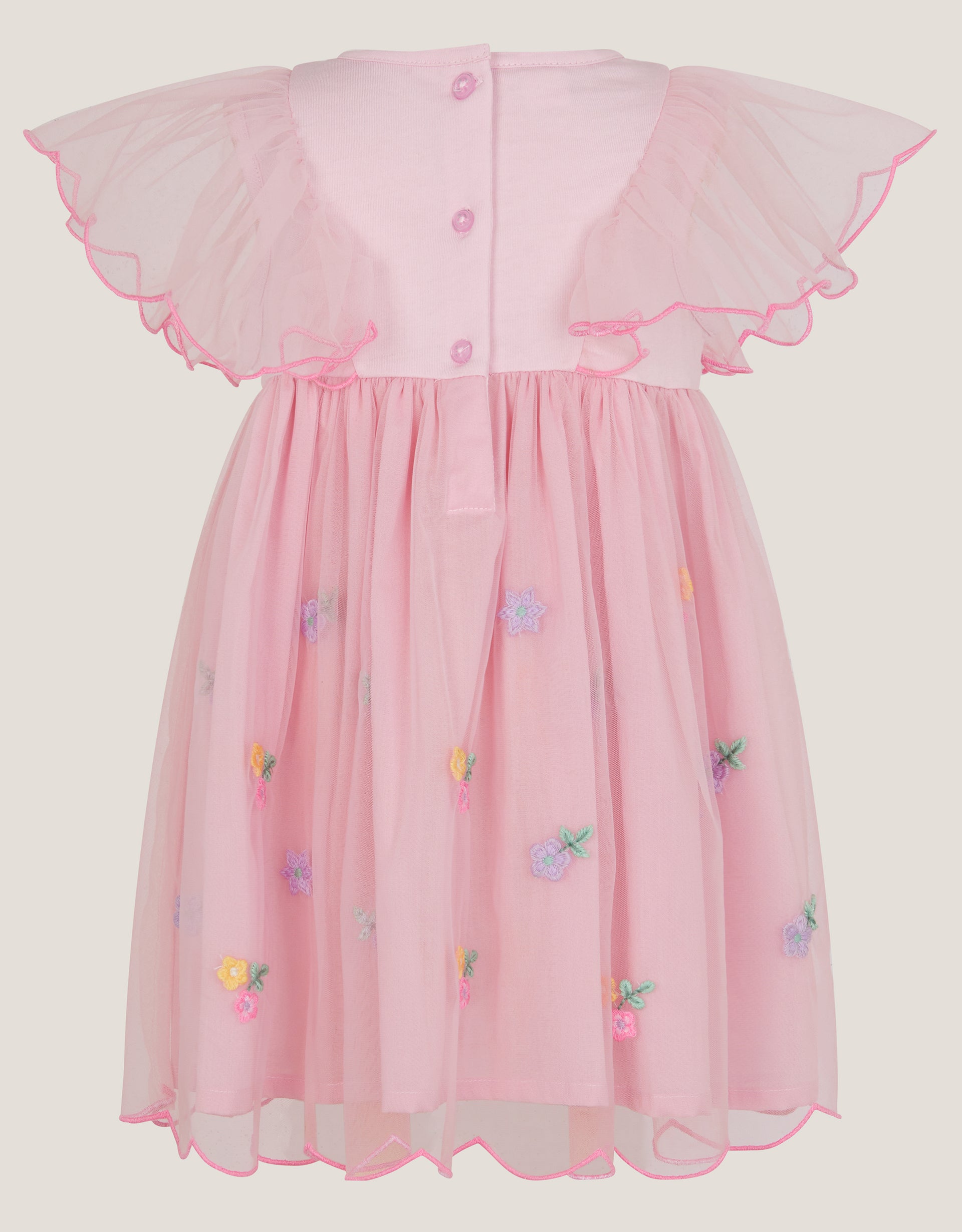 HALJINA - BBY JRSY MESH BFFLY DRESS