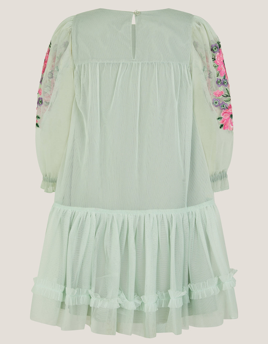 HALJINA - PEONY EMB TULLE LONG SLEE